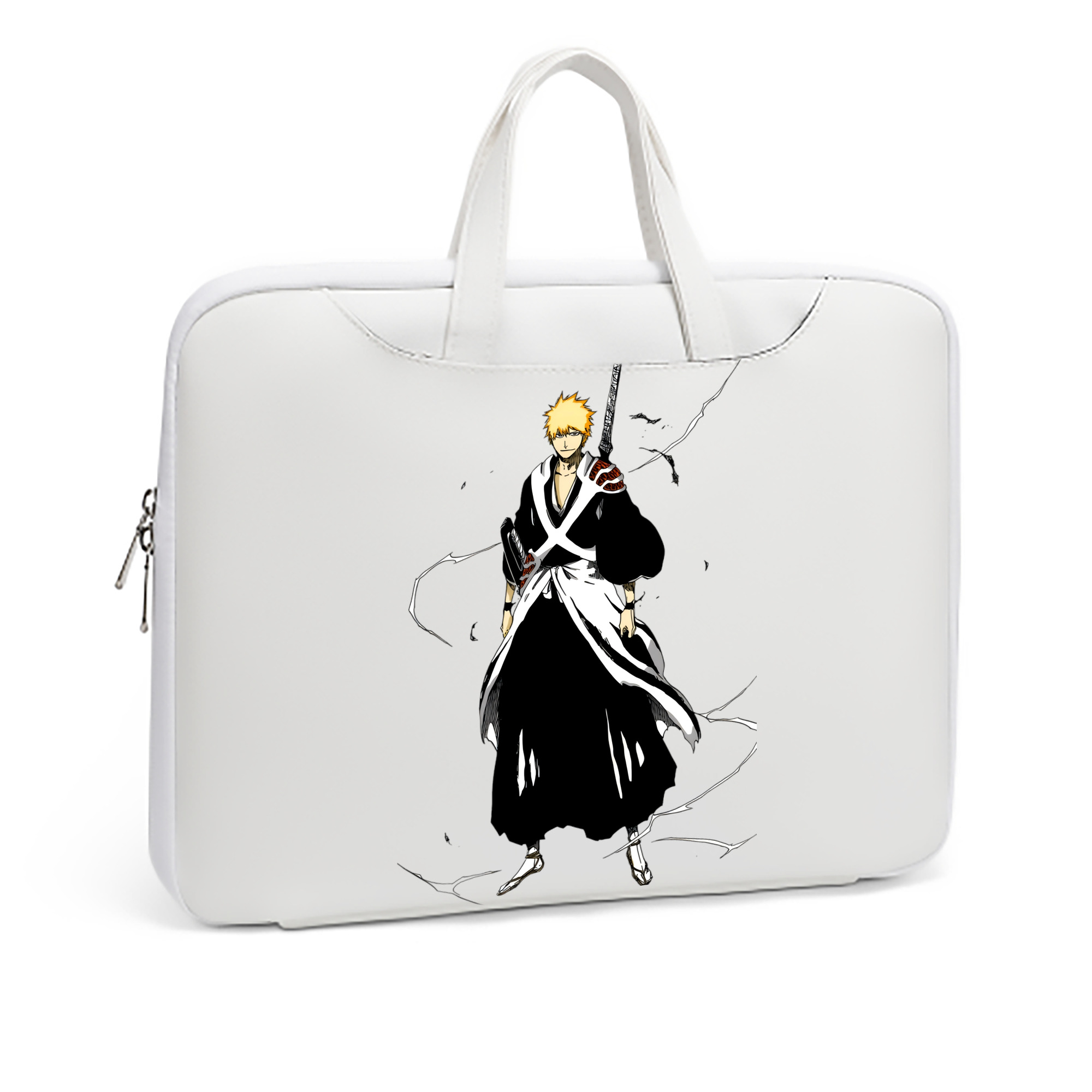 （画像用） ブリーチ 黒崎一護（くろさき いちご）BLEACH Kurosaki Ichigo レザーラップトップバッグ　ノートパソコンケース