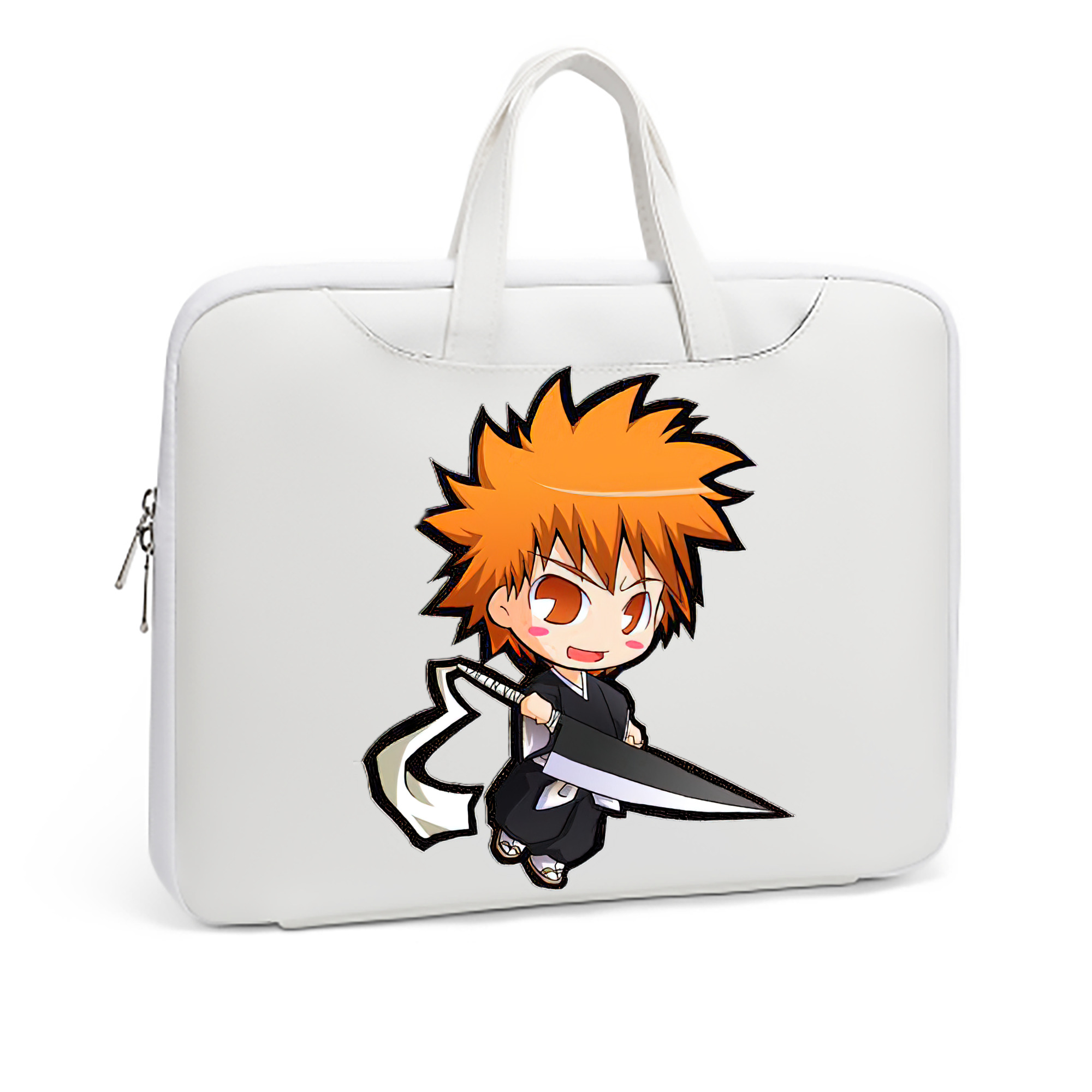 （画像用） ブリーチ 黒崎一護（くろさき いちご）BLEACH Kurosaki Ichigo レザーラップトップバッグ　ノートパソコンケース