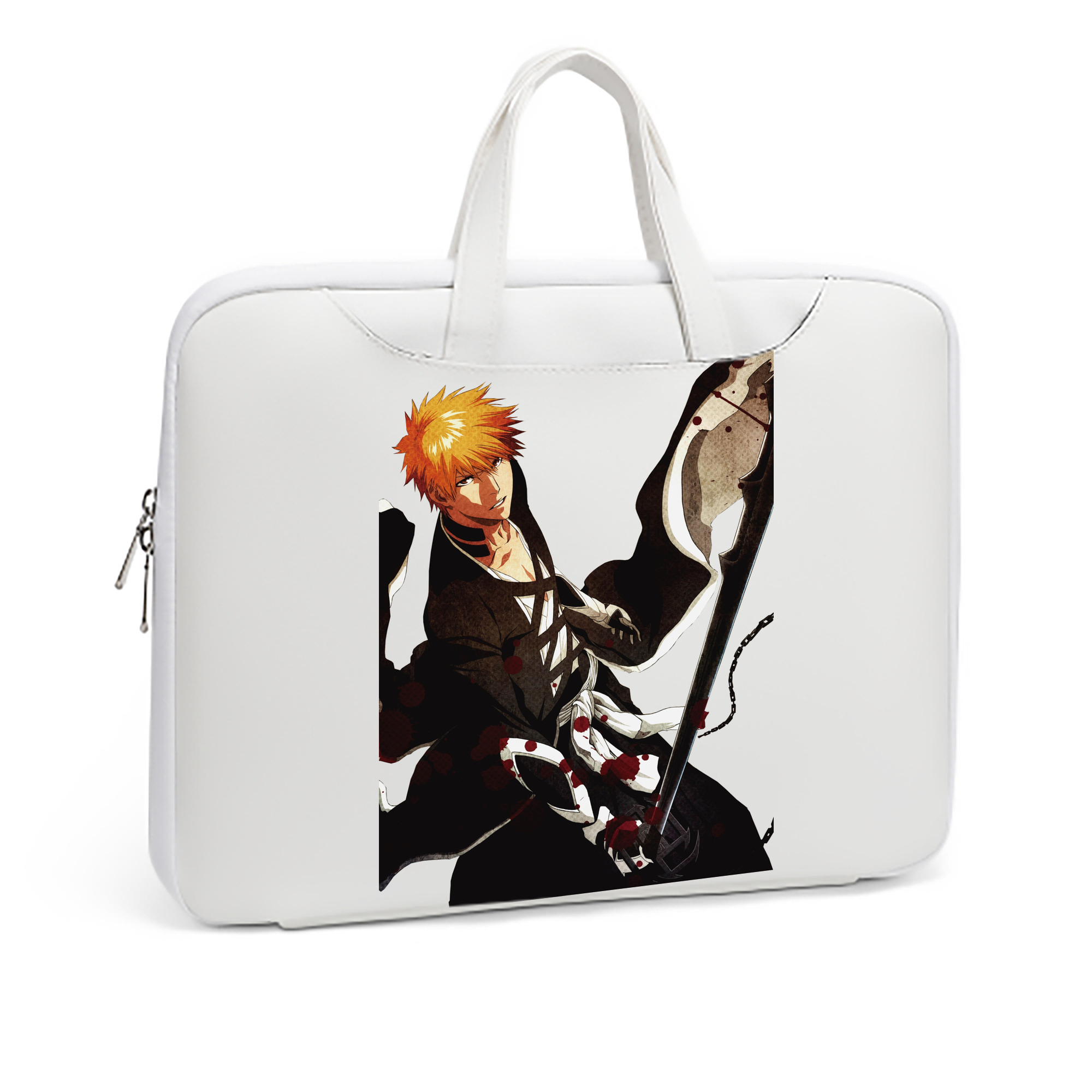 （画像用） ブリーチ 黒崎一護（くろさき いちご）BLEACH Kurosaki Ichigo レザーラップトップバッグ　ノートパソコンケース