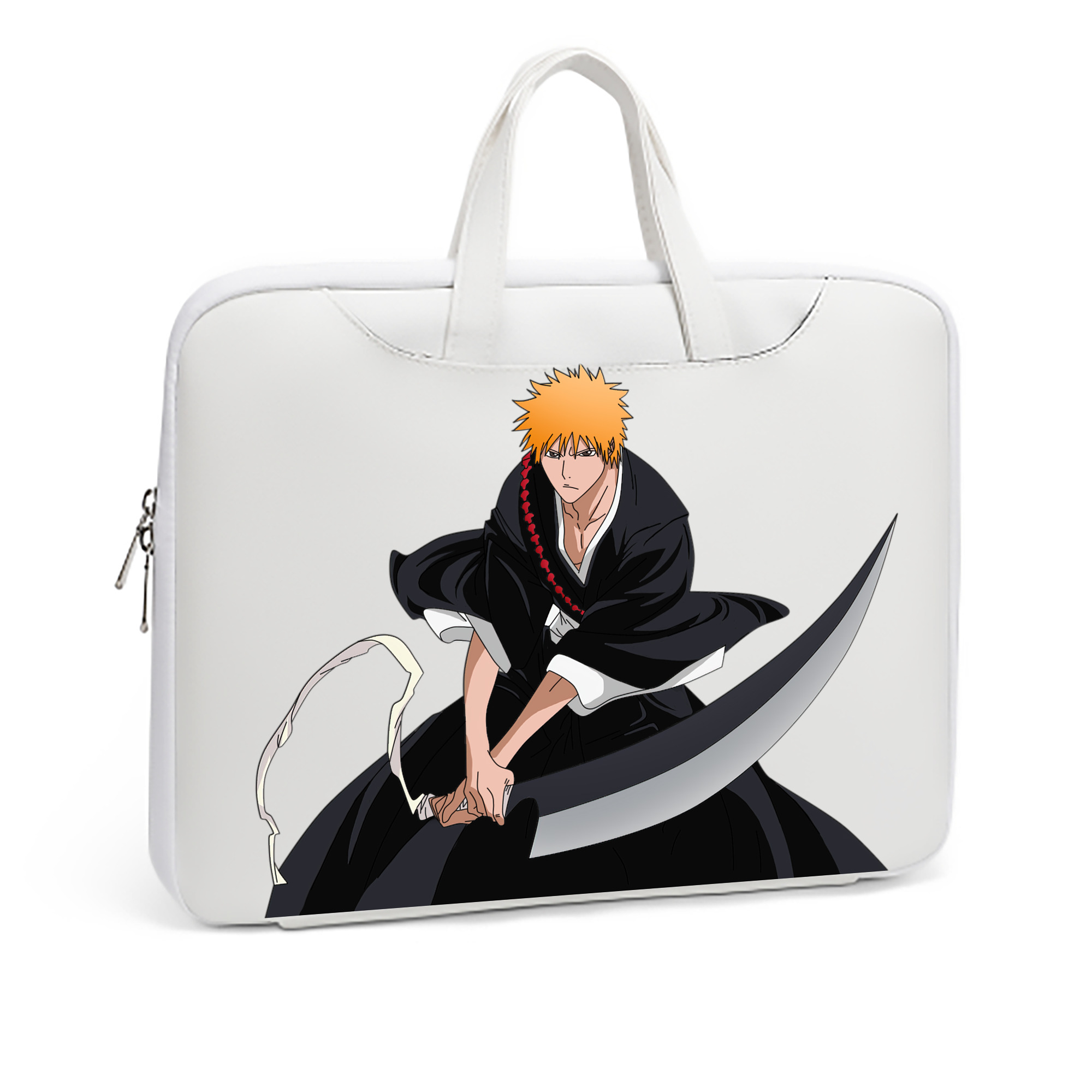 （画像用） ブリーチ 黒崎一護（くろさき いちご）BLEACH Kurosaki Ichigo レザーラップトップバッグ　ノートパソコンケース