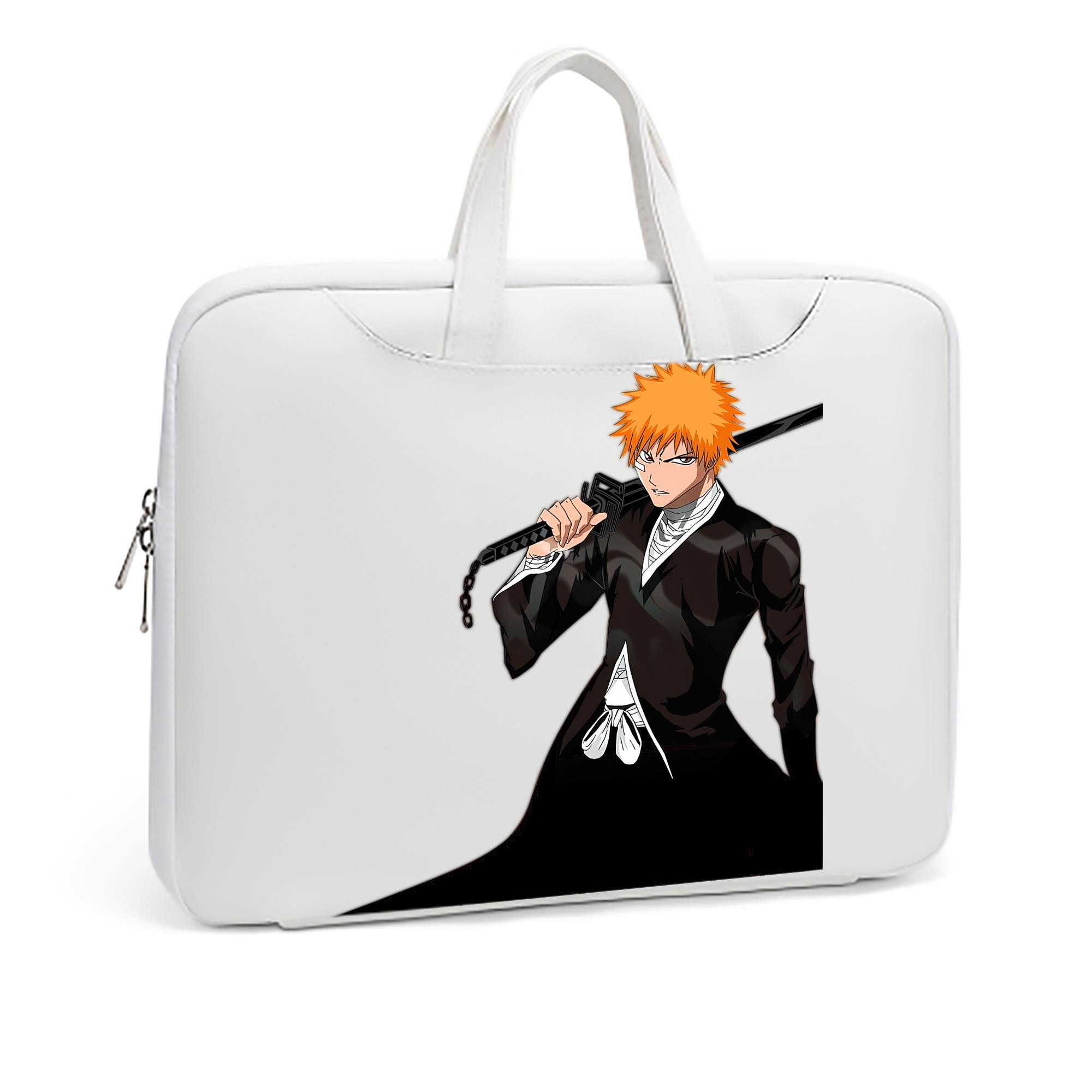 （画像用） ブリーチ 黒崎一護（くろさき いちご）BLEACH Kurosaki Ichigo レザーラップトップバッグ　ノートパソコンケース
