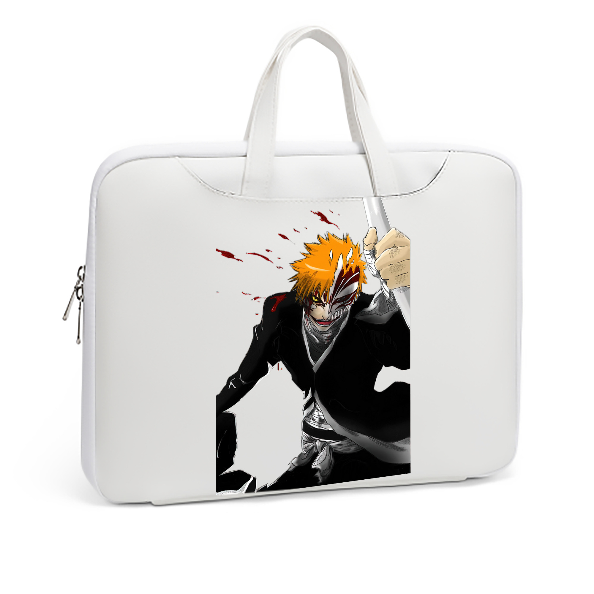 （画像用） ブリーチ 黒崎一護（くろさき いちご）BLEACH Kurosaki Ichigo レザーラップトップバッグ　ノートパソコンケース