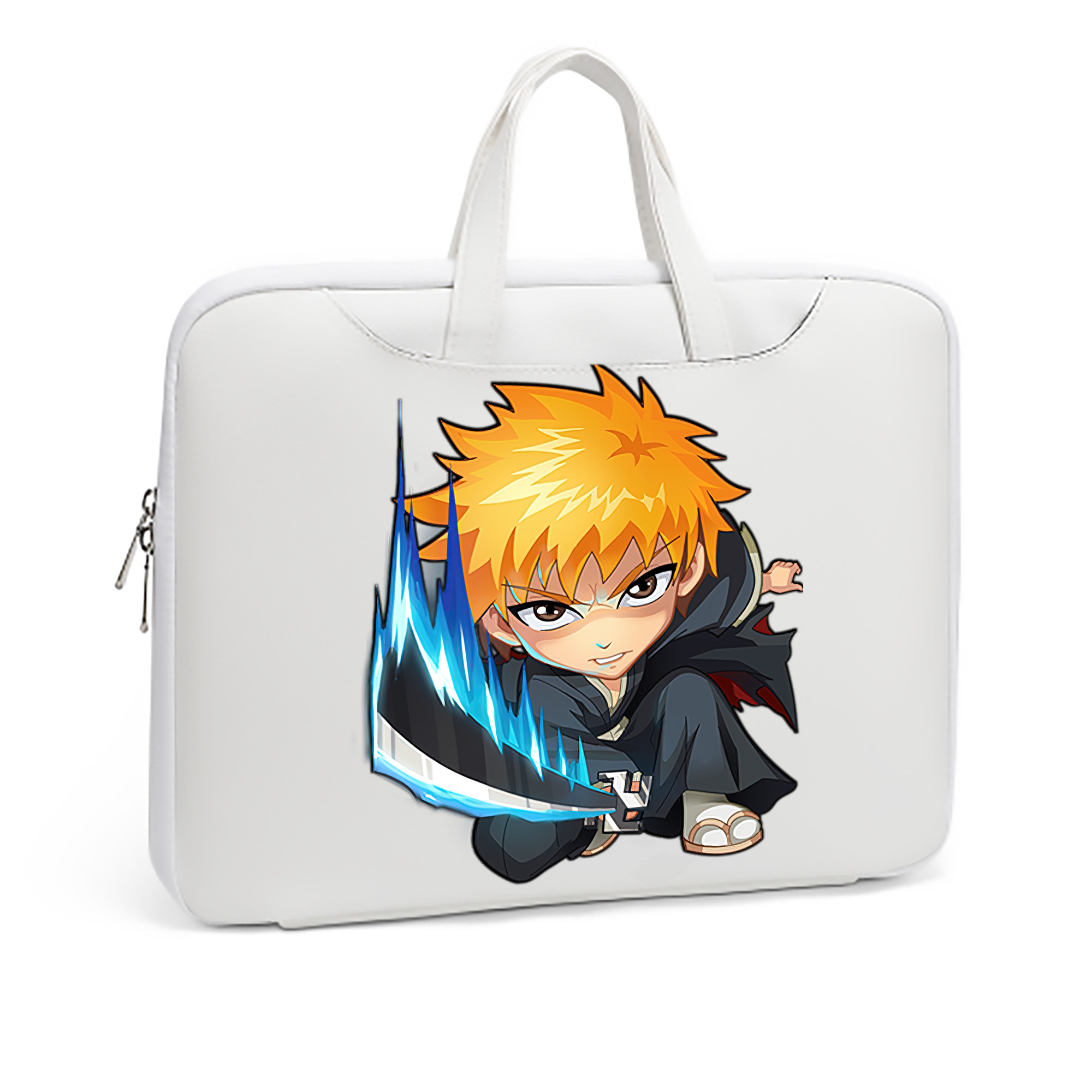 （画像用） ブリーチ 黒崎一護（くろさき いちご）BLEACH Kurosaki Ichigo レザーラップトップバッグ　ノートパソコンケース