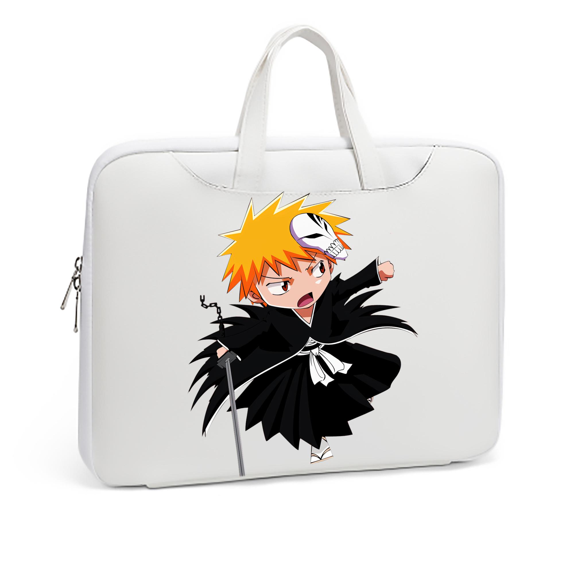 （画像用） ブリーチ 黒崎一護（くろさき いちご）BLEACH Kurosaki Ichigo レザーラップトップバッグ　ノートパソコンケース