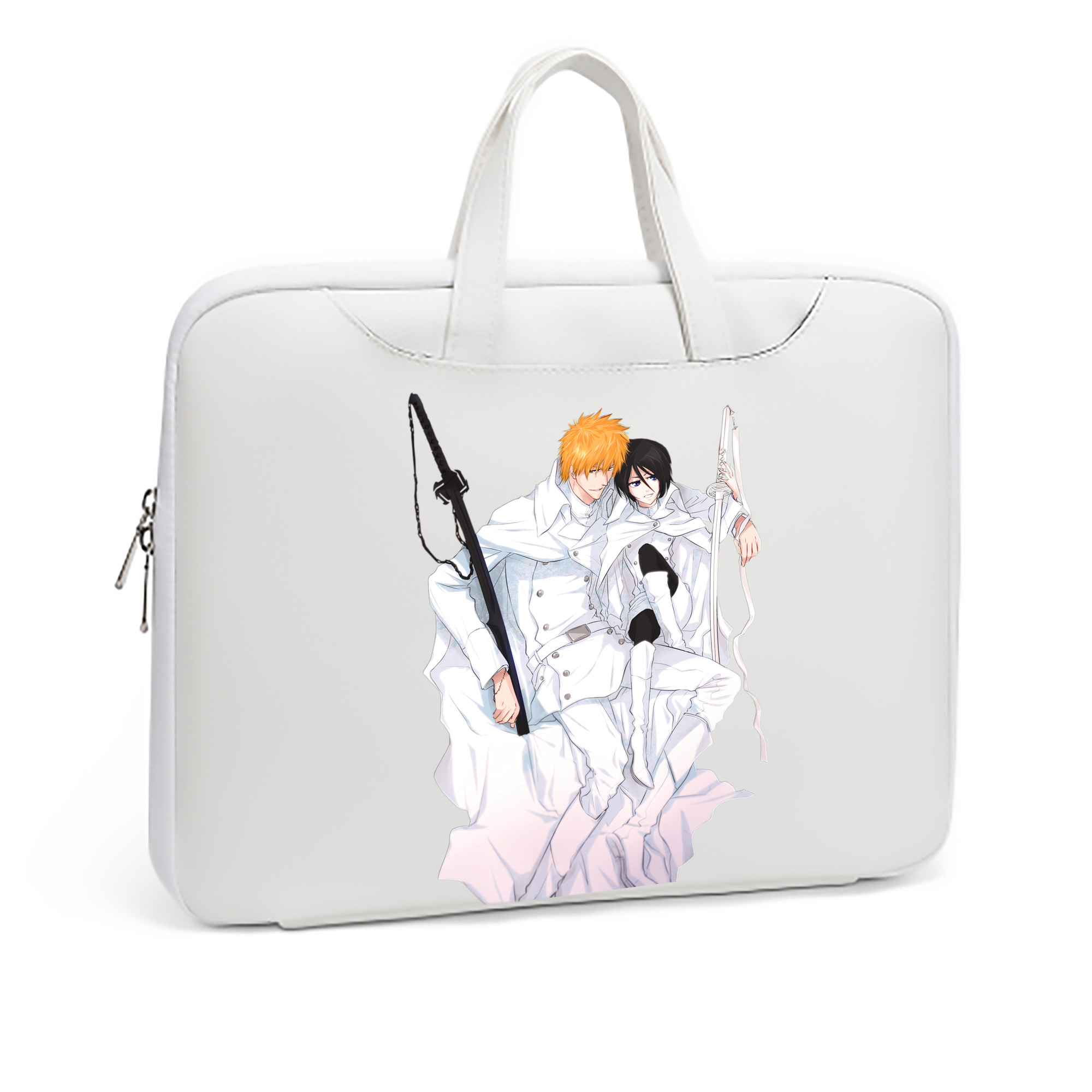 （画像用） ブリーチ 黒崎一護（くろさき いちご）BLEACH Kurosaki Ichigo レザーラップトップバッグ　ノートパソコンケース