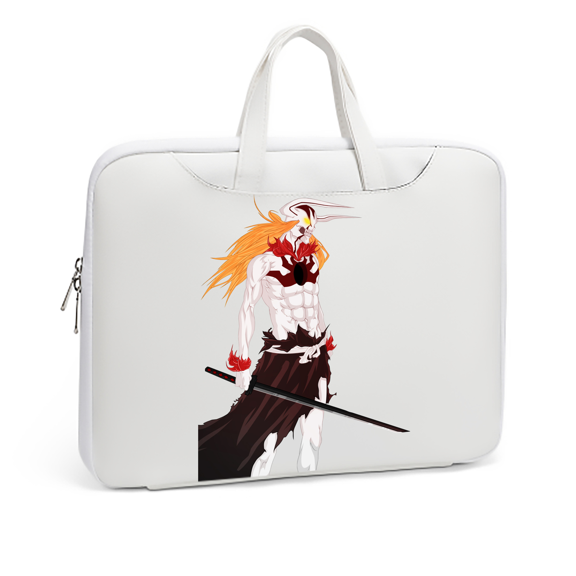 （画像用） ブリーチ 黒崎一護（くろさき いちご）BLEACH Kurosaki Ichigo レザーラップトップバッグ　ノートパソコンケース