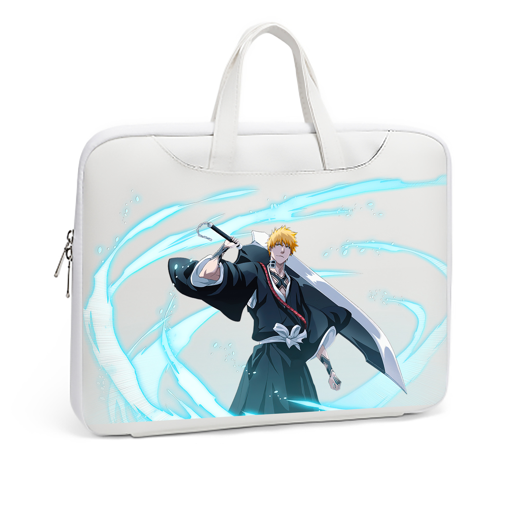 （画像用） ブリーチ 黒崎一護（くろさき いちご）BLEACH Kurosaki Ichigo レザーラップトップバッグ　ノートパソコンケース