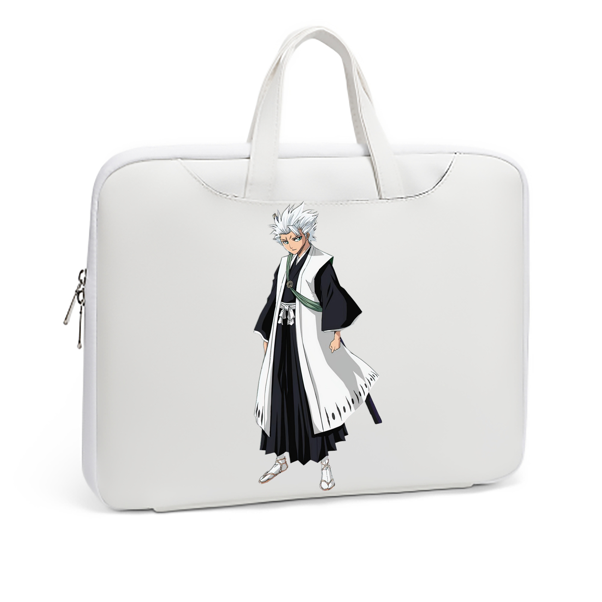 （画像用） ブリーチ 日番谷冬獅郎（ひつがや とうしろう） BLEACH Hitsugaya Toushirou レザーラップトップバッグ　ノートパソコンケース