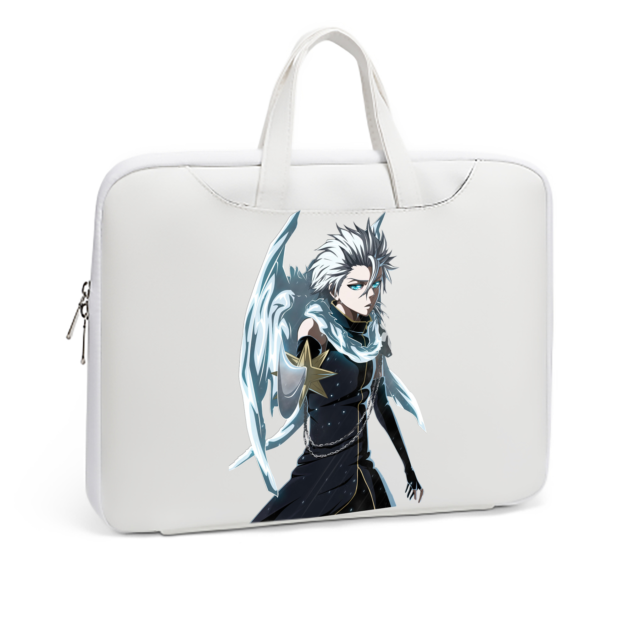 （画像用） ブリーチ 日番谷冬獅郎（ひつがや とうしろう） BLEACH Hitsugaya Toushirou レザーラップトップバッグ　ノートパソコンケース