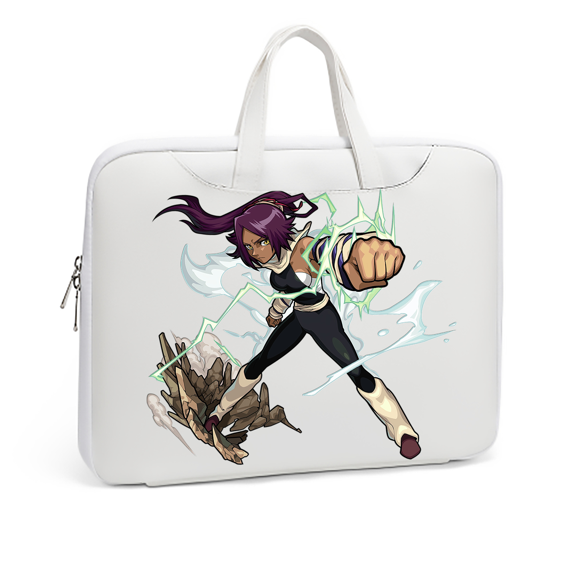 （画像用） ブリーチ 四楓院 夜一（しほういん よるいち） BLEACH Shihouin Yoruichi レザーラップトップバッグ　ノートパソコンケース