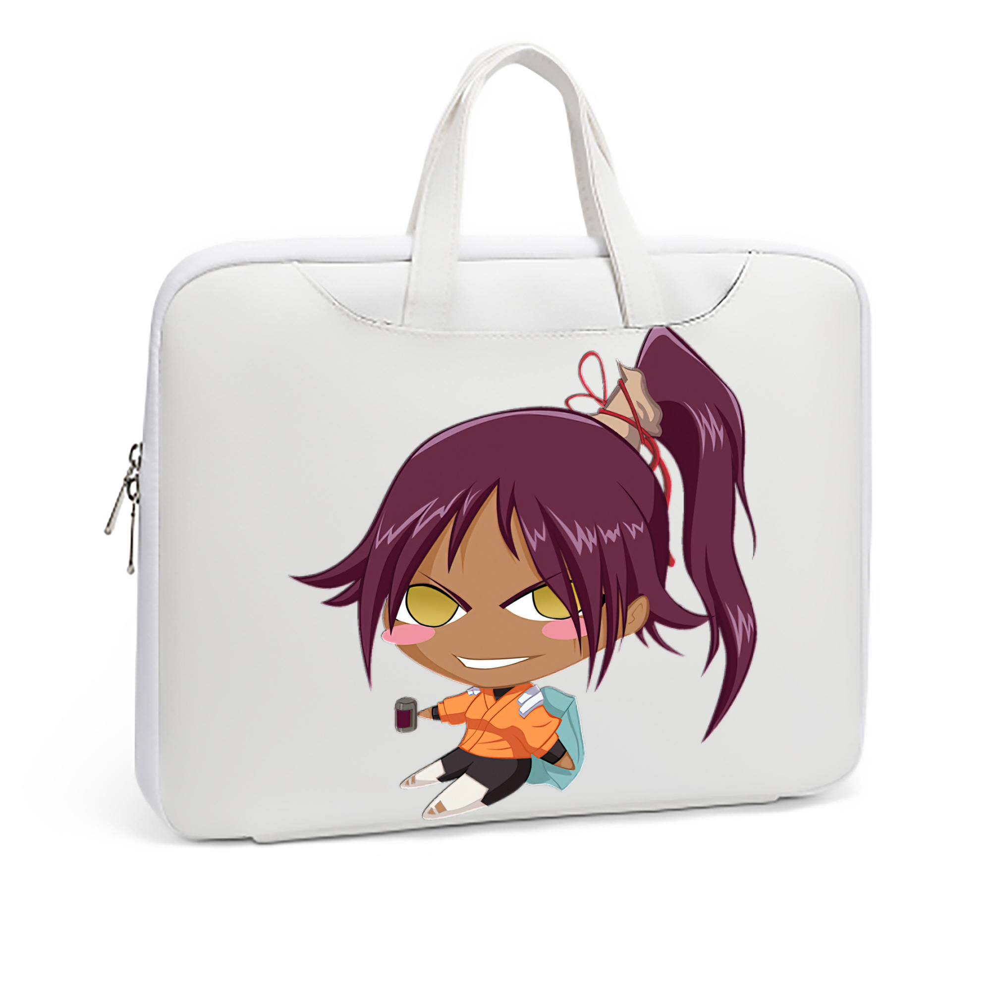 （画像用） ブリーチ 四楓院 夜一（しほういん よるいち） BLEACH Shihouin Yoruichi レザーラップトップバッグ　ノートパソコンケース