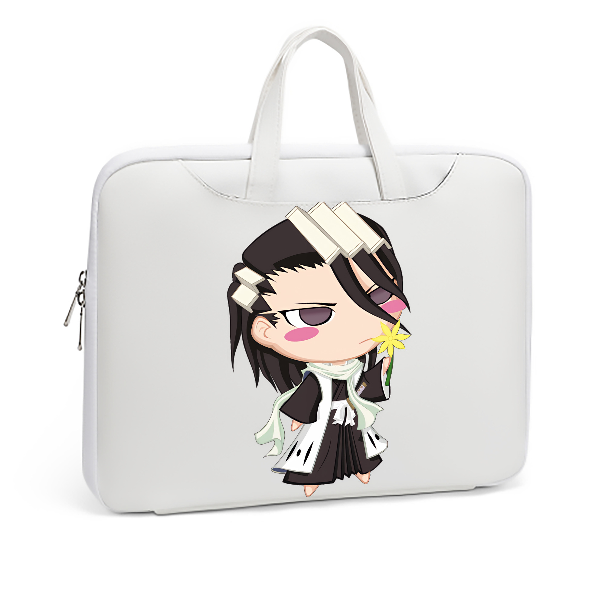 （画像用） ブリーチ くちき びゃくや BLEACH Kuchiki Byakuya レザーラップトップバッグ　ノートパソコンケース