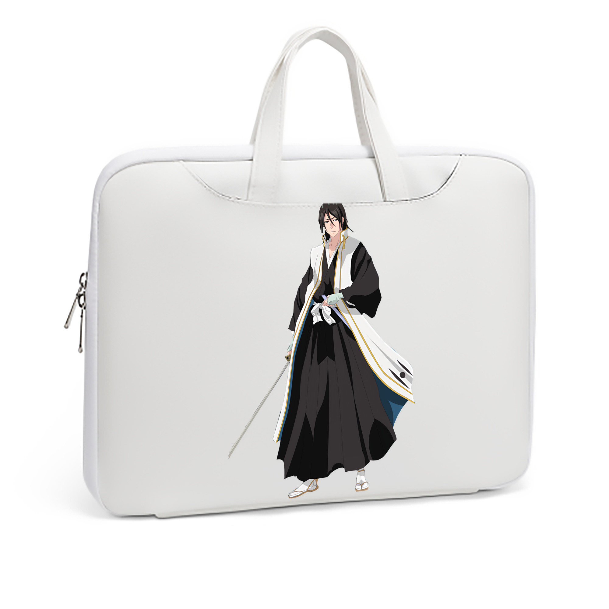 （画像用） ブリーチ くちき びゃくや BLEACH Kuchiki Byakuya レザーラップトップバッグ　ノートパソコンケース