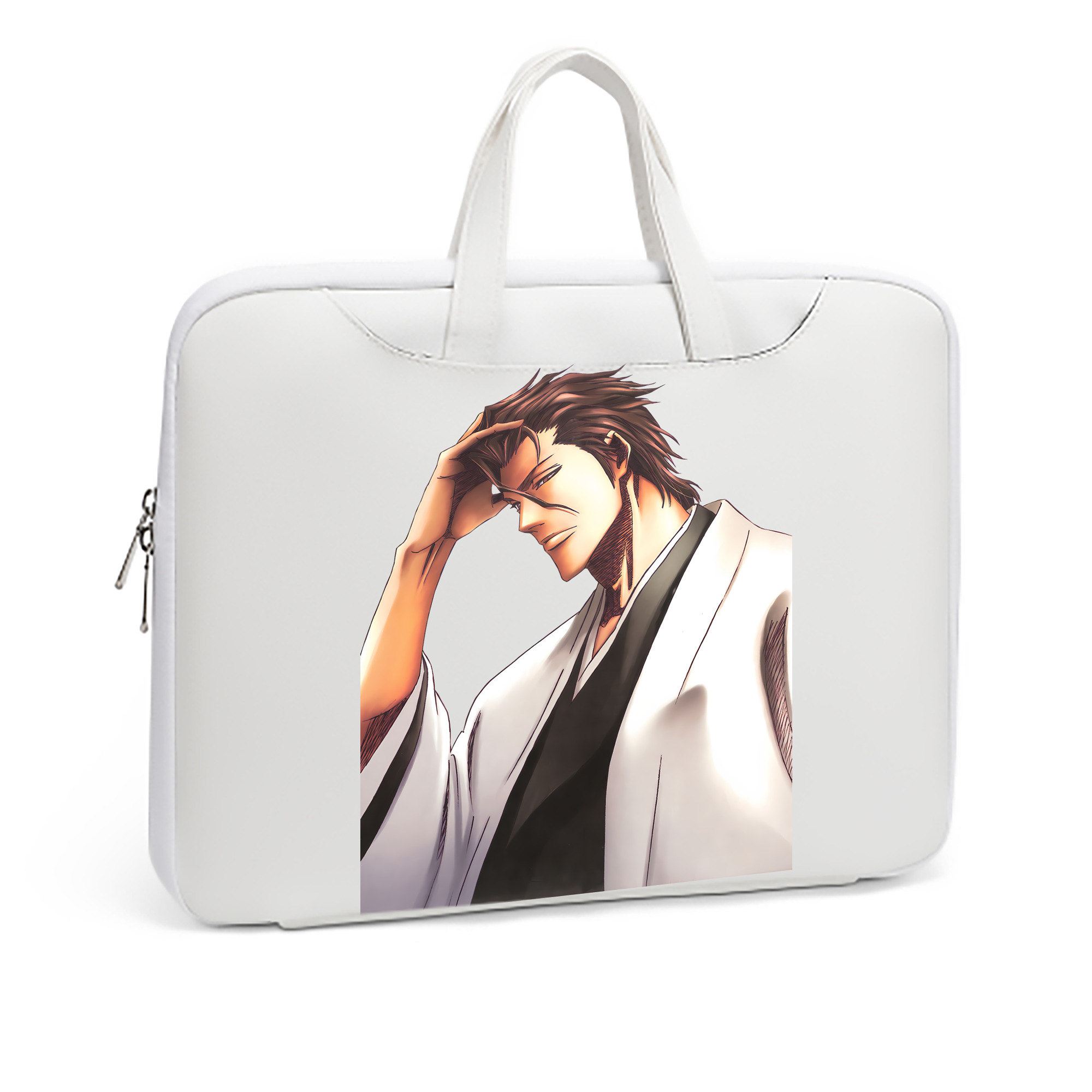 （画像用） ブリーチ 藍染 惣右介（あいぜん そうすけ） BLEACH Aizen Sousuke レザーラップトップバッグ　ノートパソコンケース