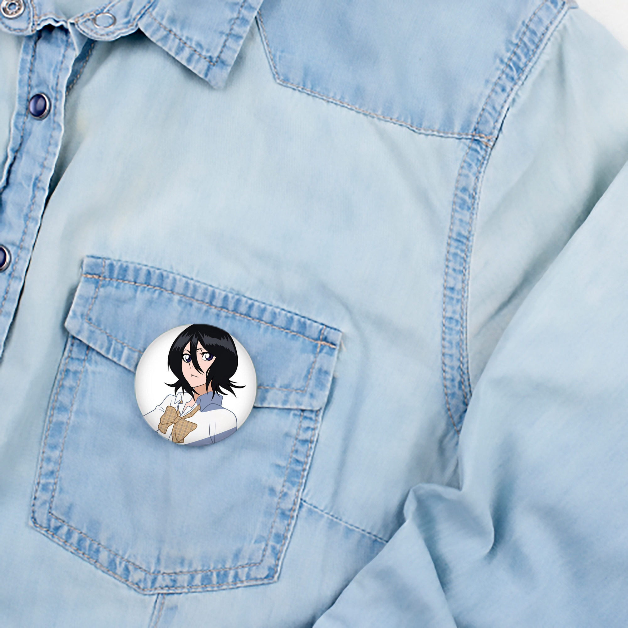 ブリーチ 朽木ルキア BLEACH Kuchiki Rukia 6cm 缶バッジ 複数セット