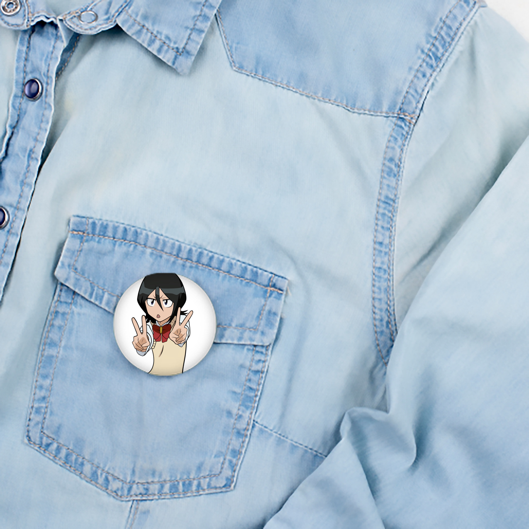 ブリーチ 朽木ルキア BLEACH Kuchiki Rukia 6cm 缶バッジ 複数セット