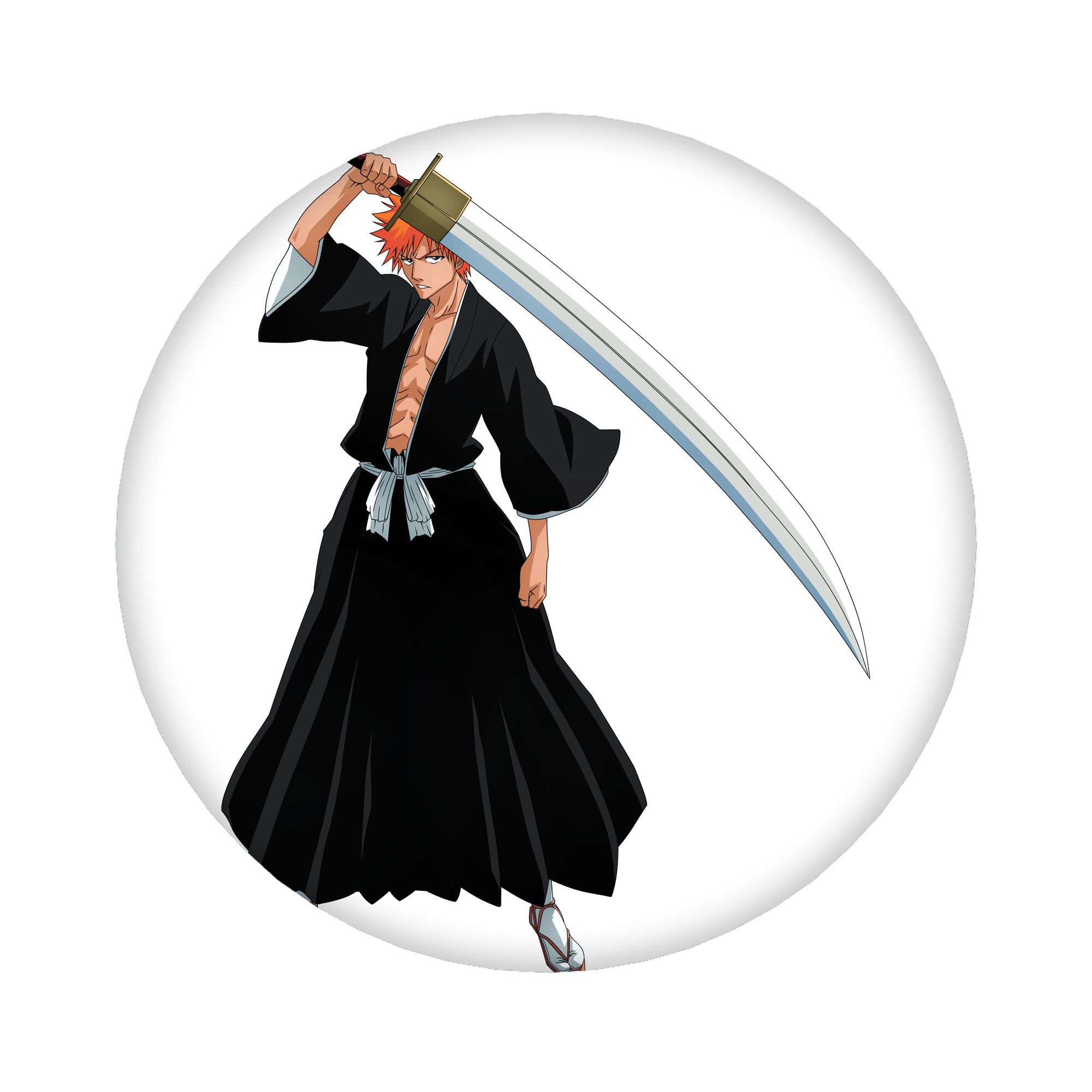 （画像用） ブリーチ 黒崎一護（くろさき いちご）BLEACH Kurosaki Ichigo 6cm 缶バッジ 複数セット