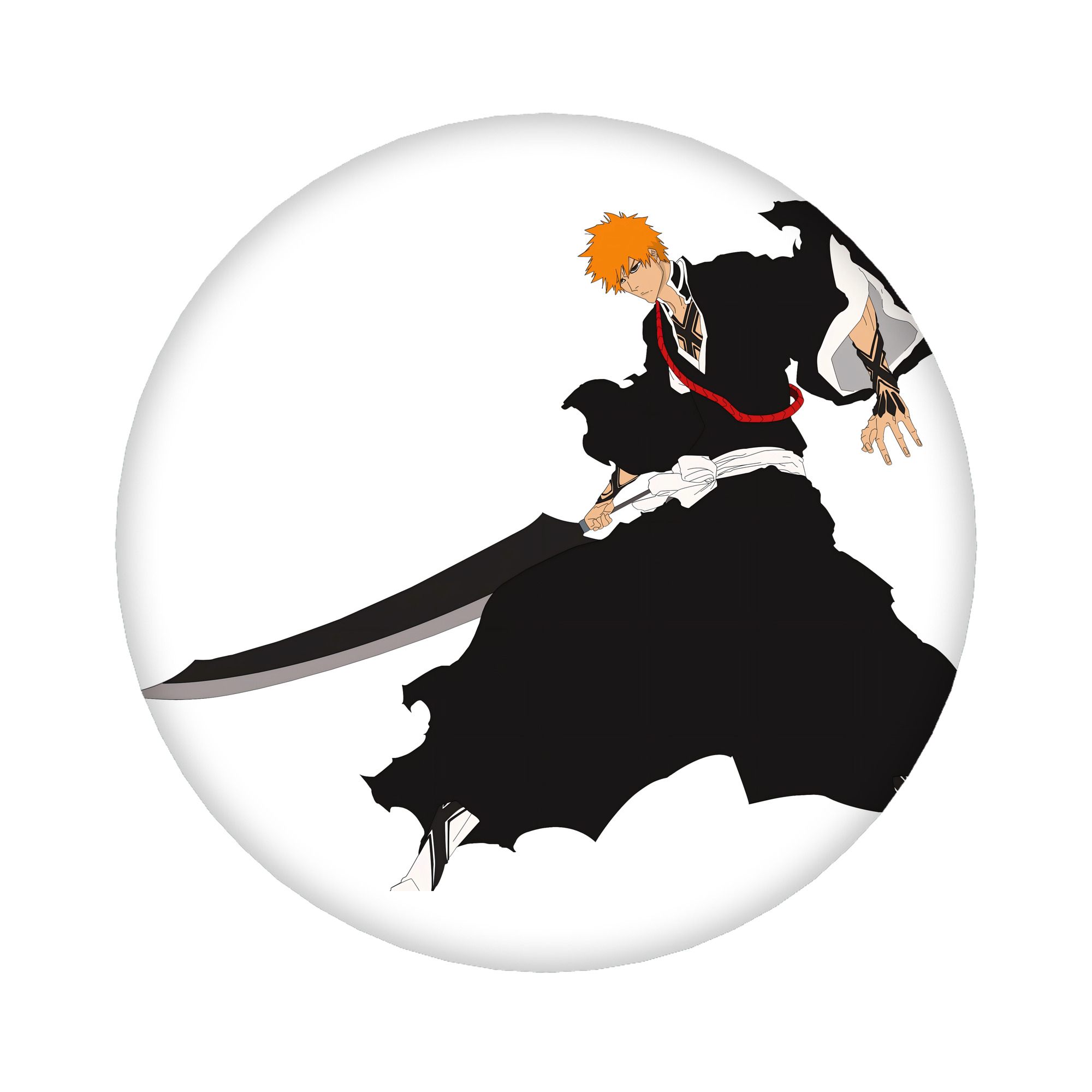 （画像用） ブリーチ 黒崎一護（くろさき いちご）BLEACH Kurosaki Ichigo 6cm 缶バッジ 複数セット