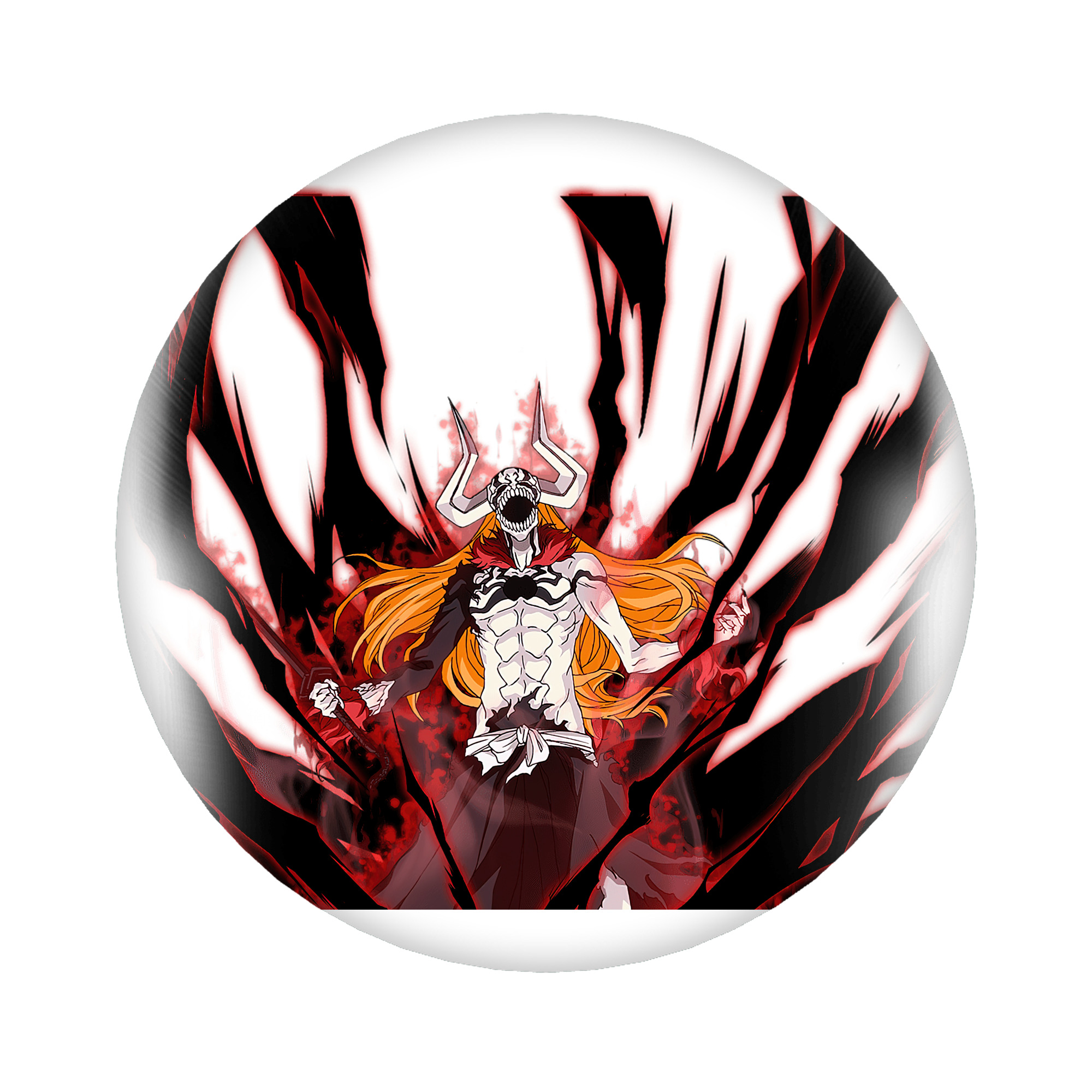 （画像用） ブリーチ 黒崎一護（くろさき いちご）BLEACH Kurosaki Ichigo 6cm 缶バッジ 複数セット