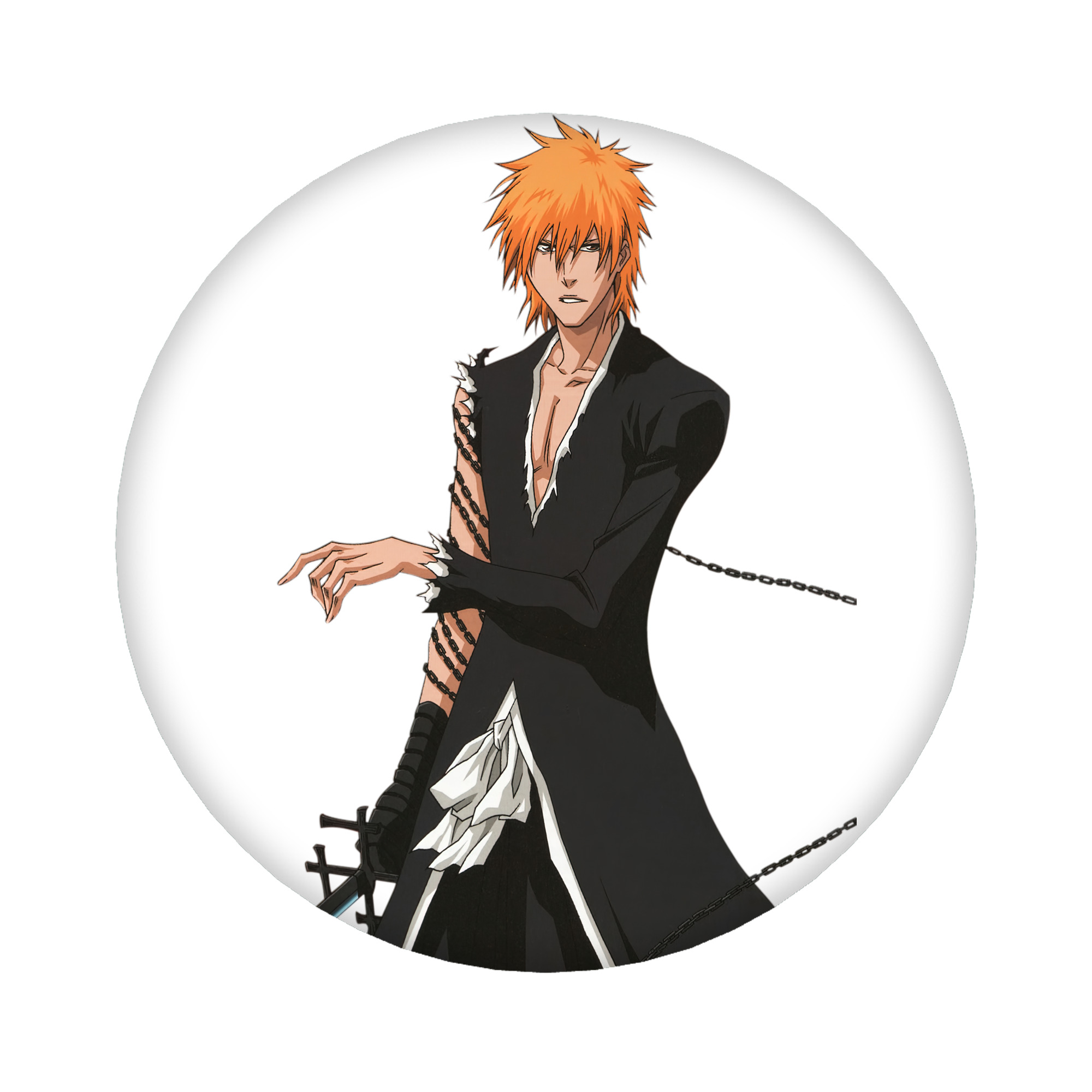 （画像用） ブリーチ 黒崎一護（くろさき いちご）BLEACH Kurosaki Ichigo 6cm 缶バッジ 複数セット