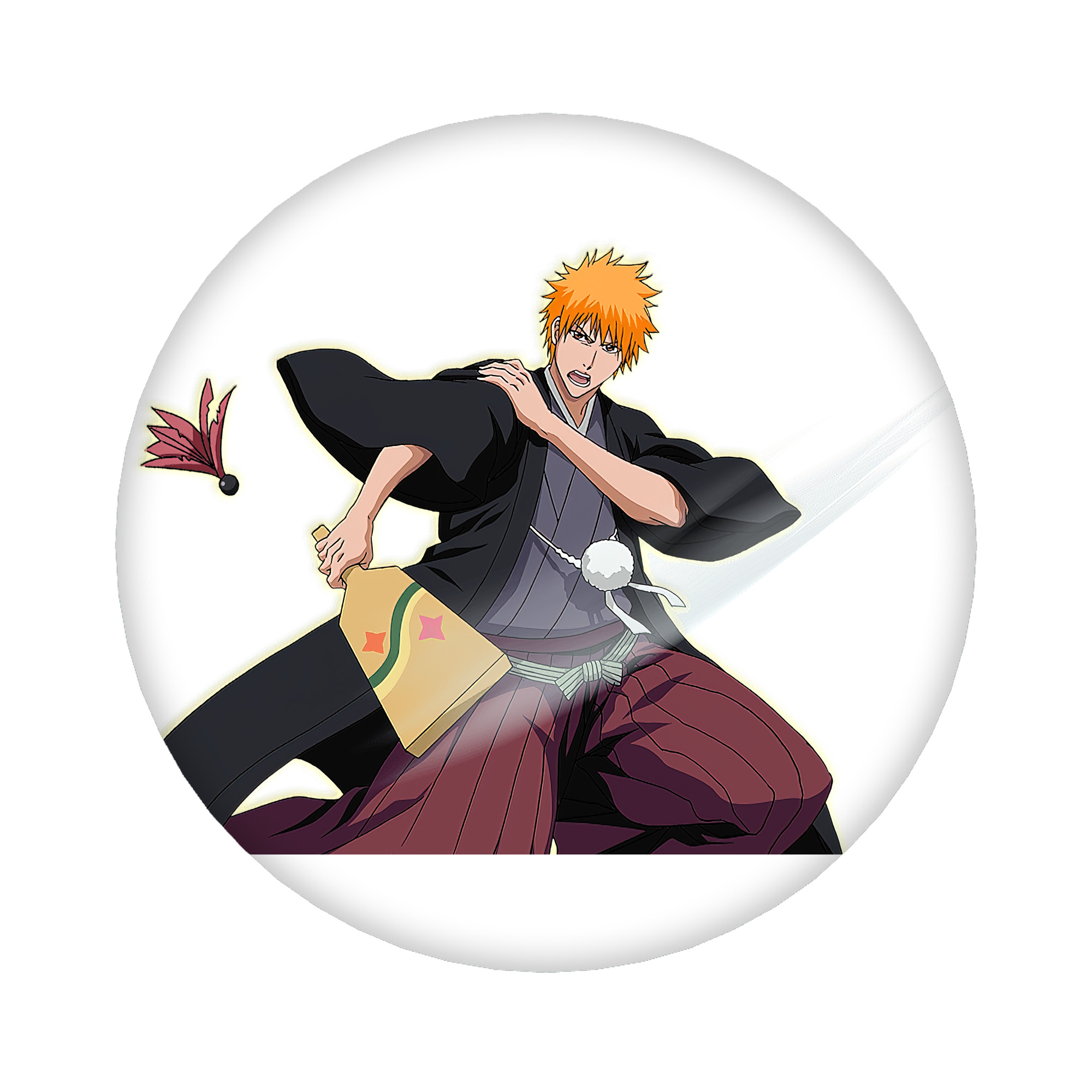 （画像用） ブリーチ 黒崎一護（くろさき いちご）BLEACH Kurosaki Ichigo 6cm 缶バッジ 複数セット