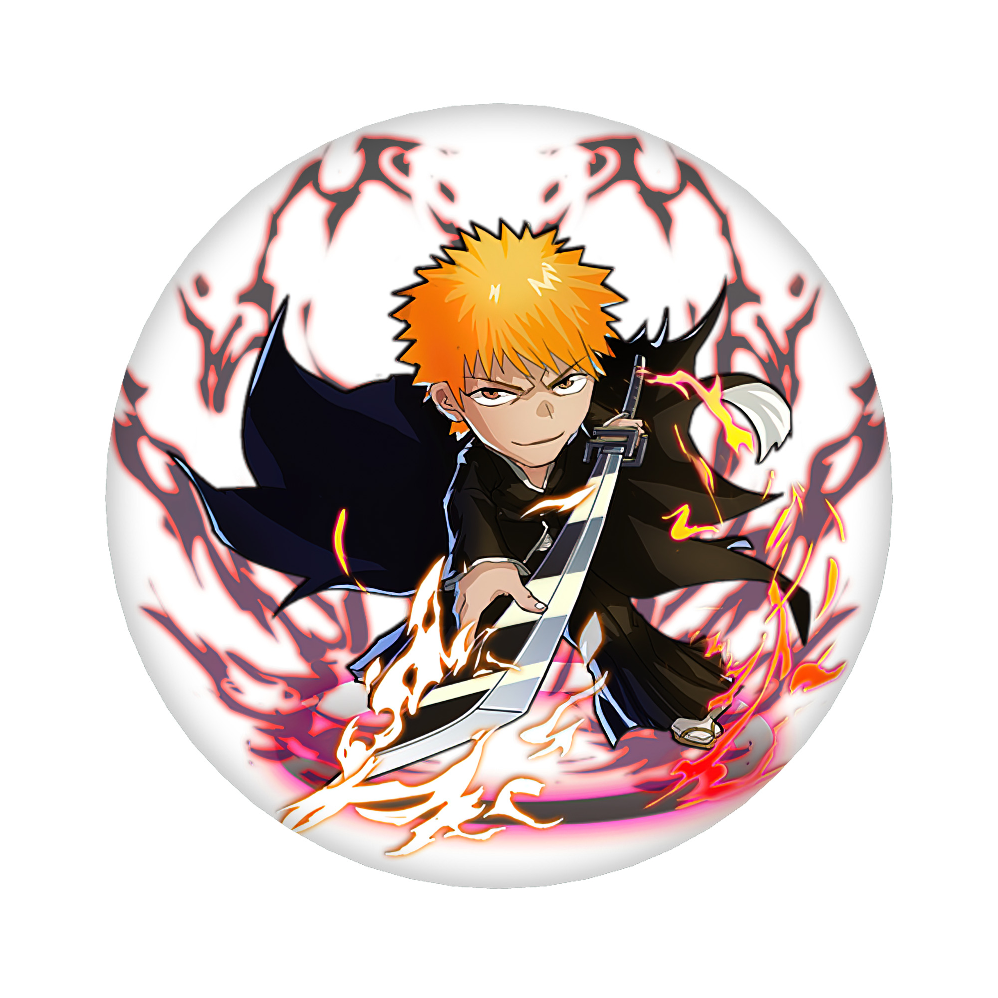 （画像用） ブリーチ 黒崎一護（くろさき いちご）BLEACH Kurosaki Ichigo 6cm 缶バッジ 複数セット