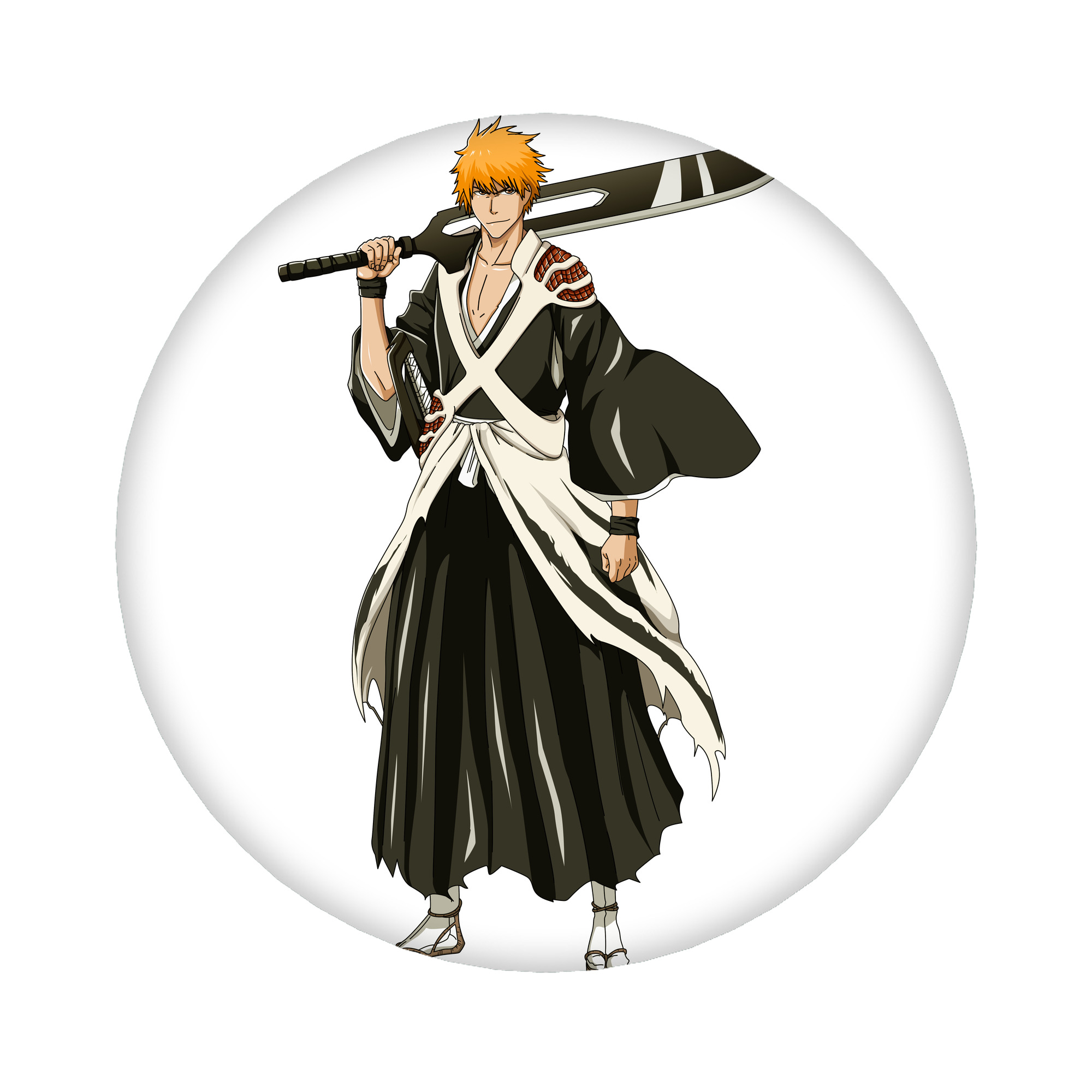 （画像用） ブリーチ 黒崎一護（くろさき いちご）BLEACH Kurosaki Ichigo 6cm 缶バッジ 複数セット