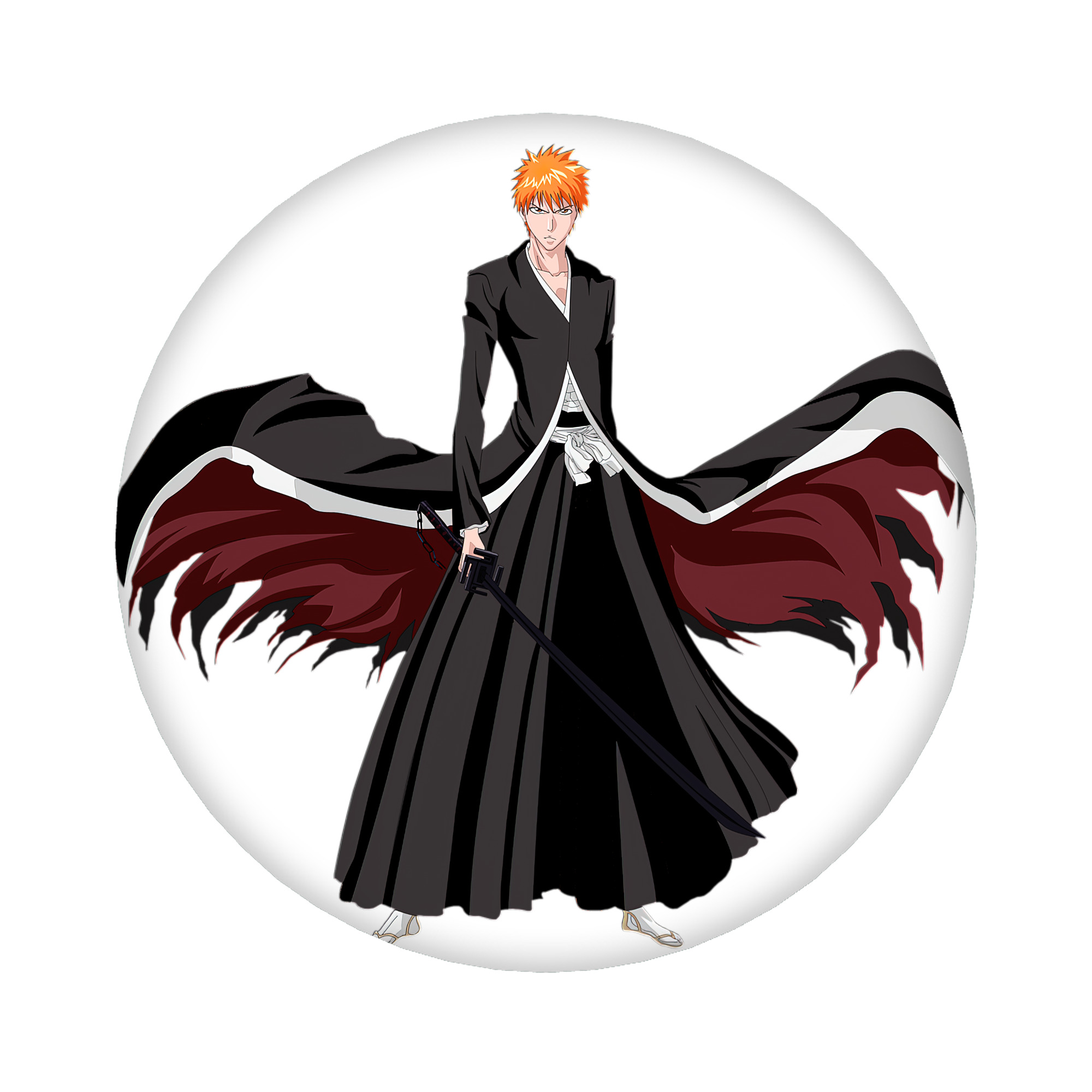 （画像用） ブリーチ 黒崎一護（くろさき いちご）BLEACH Kurosaki Ichigo 6cm 缶バッジ 複数セット