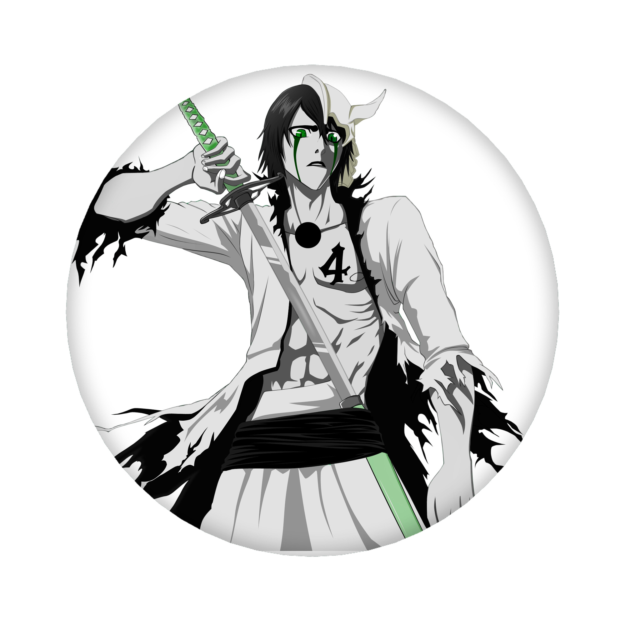 （画像用） ブリーチ ウルキオラ·シファー BLEACH Ulquiorra cifer 6cm 缶バッジ 複数セット