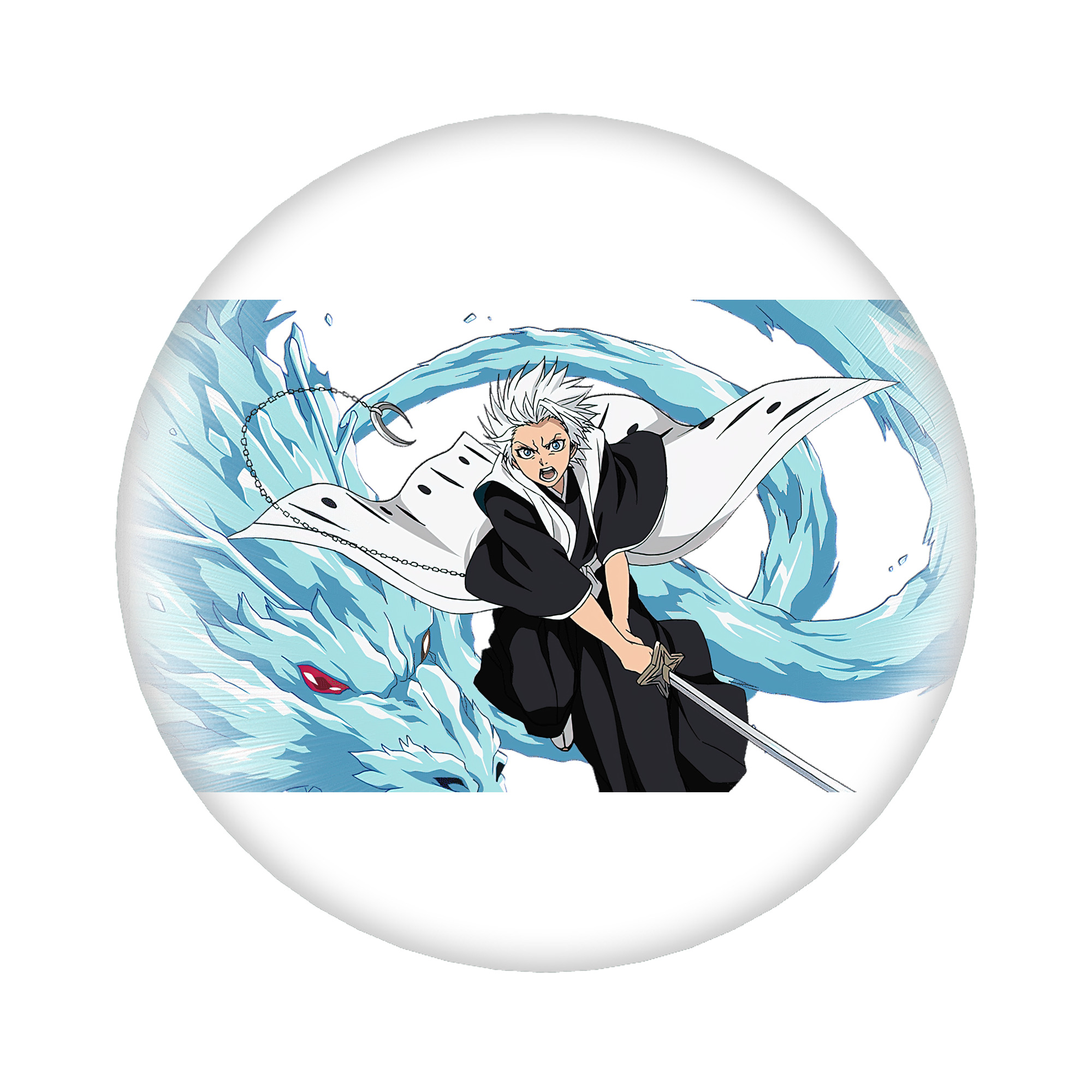 （画像用） ブリーチ 日番谷冬獅郎（ひつがや とうしろう） BLEACH Hitsugaya Toushirou 6cm 缶バッジ 複数セット