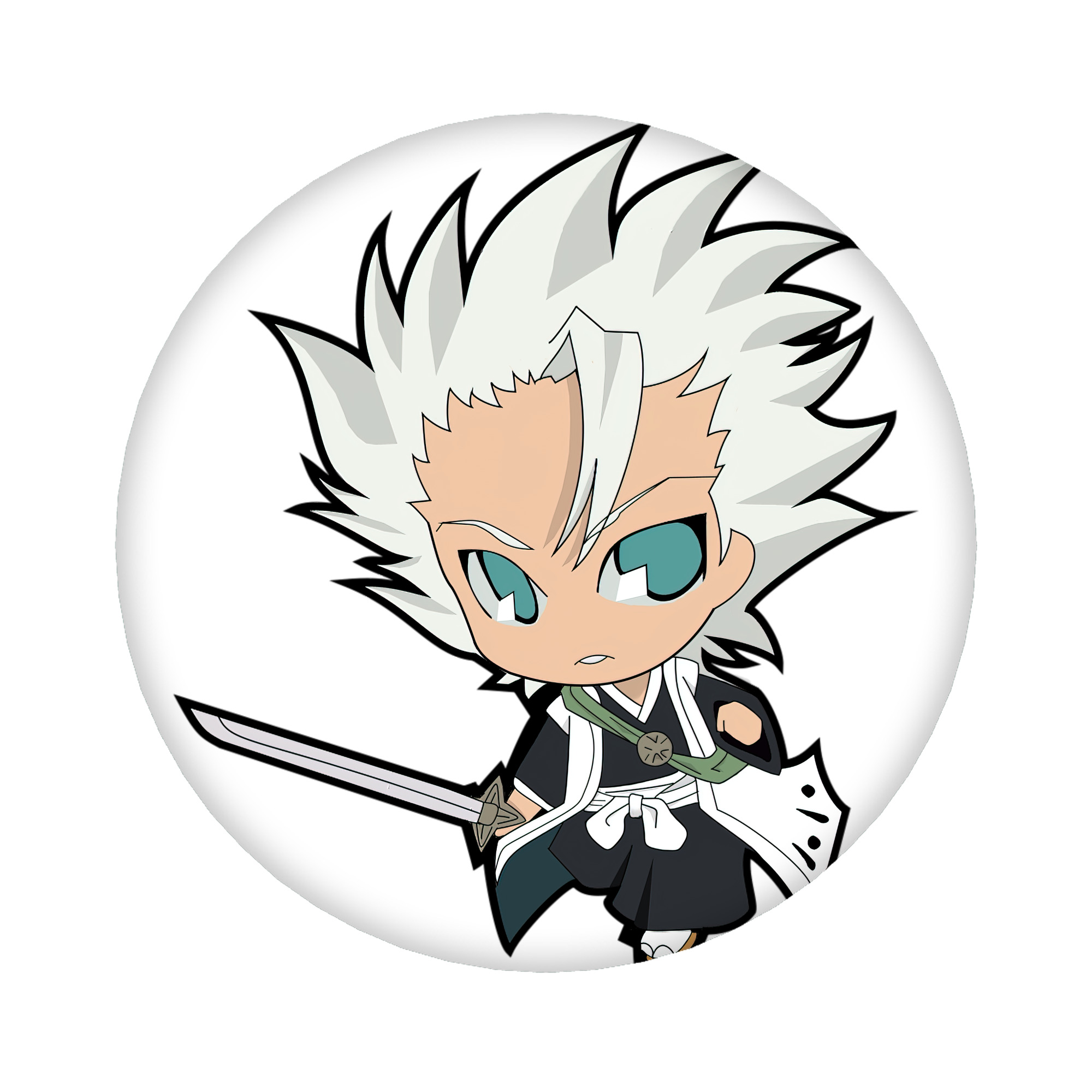 （画像用） ブリーチ 日番谷冬獅郎（ひつがや とうしろう） BLEACH Hitsugaya Toushirou 6cm 缶バッジ 複数セット