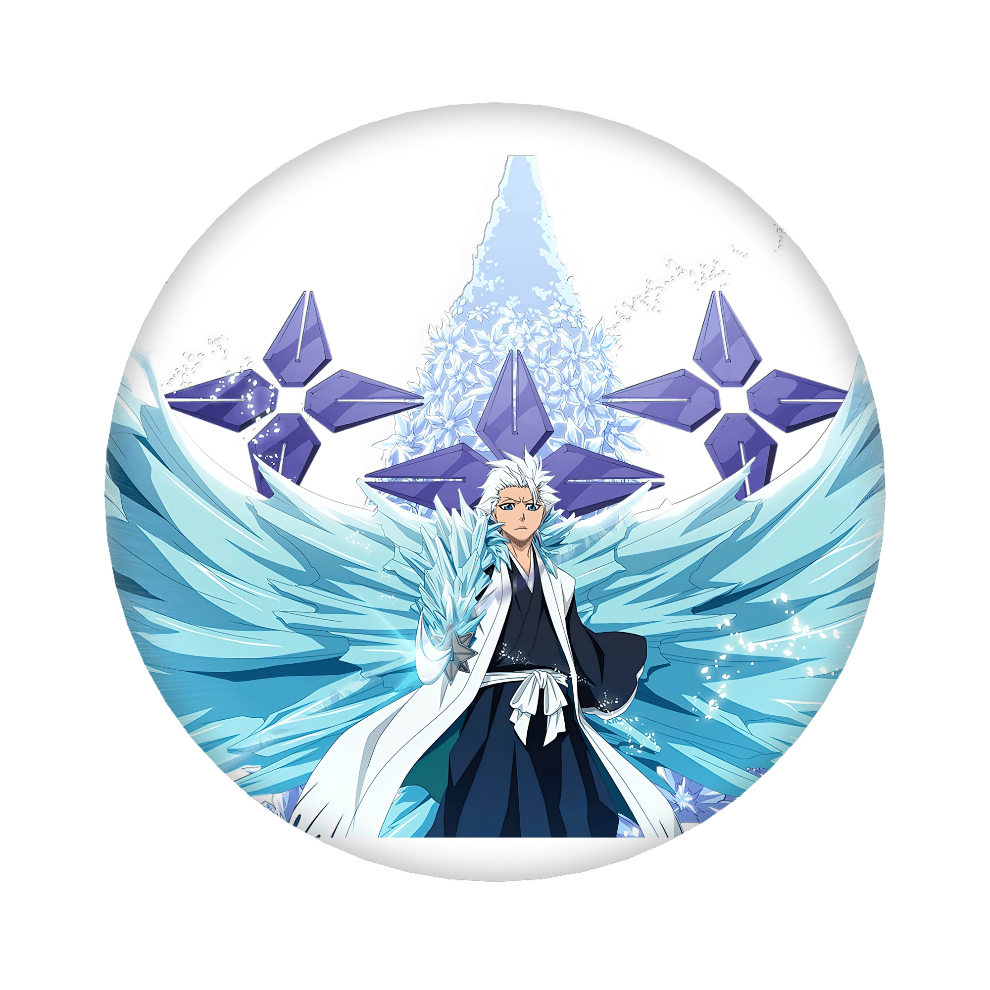 （画像用） ブリーチ 日番谷冬獅郎（ひつがや とうしろう） BLEACH Hitsugaya Toushirou 6cm 缶バッジ 複数セット