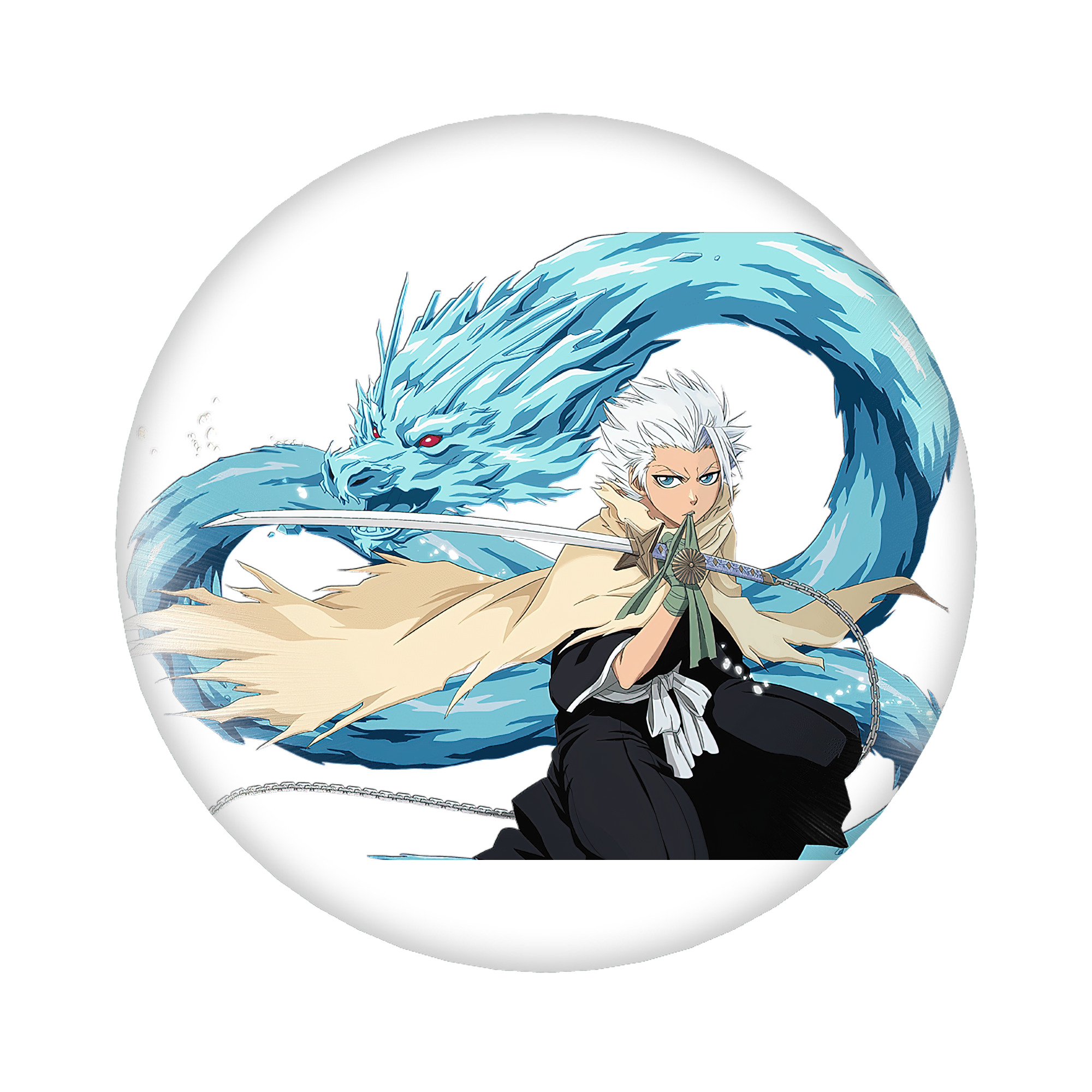 （画像用） ブリーチ 日番谷冬獅郎（ひつがや とうしろう） BLEACH Hitsugaya Toushirou 6cm 缶バッジ 複数セット
