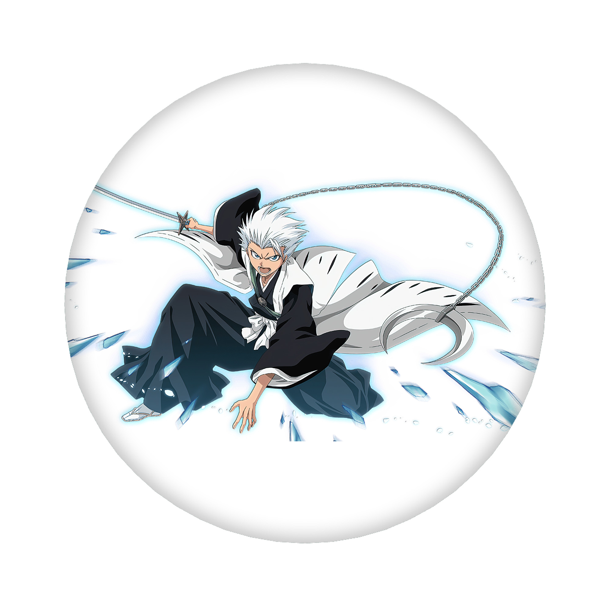 （画像用） ブリーチ 日番谷冬獅郎（ひつがや とうしろう） BLEACH Hitsugaya Toushirou 6cm 缶バッジ 複数セット