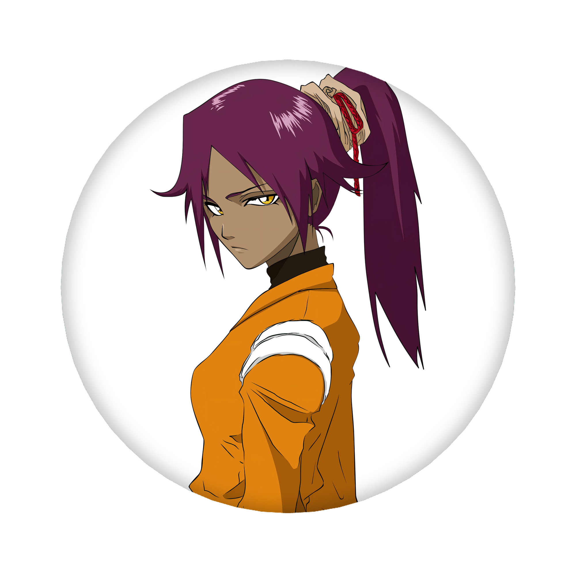 （画像用） ブリーチ 四楓院 夜一（しほういん よるいち） BLEACH Shihouin Yoruichi 6cm 缶バッジ 複数セット