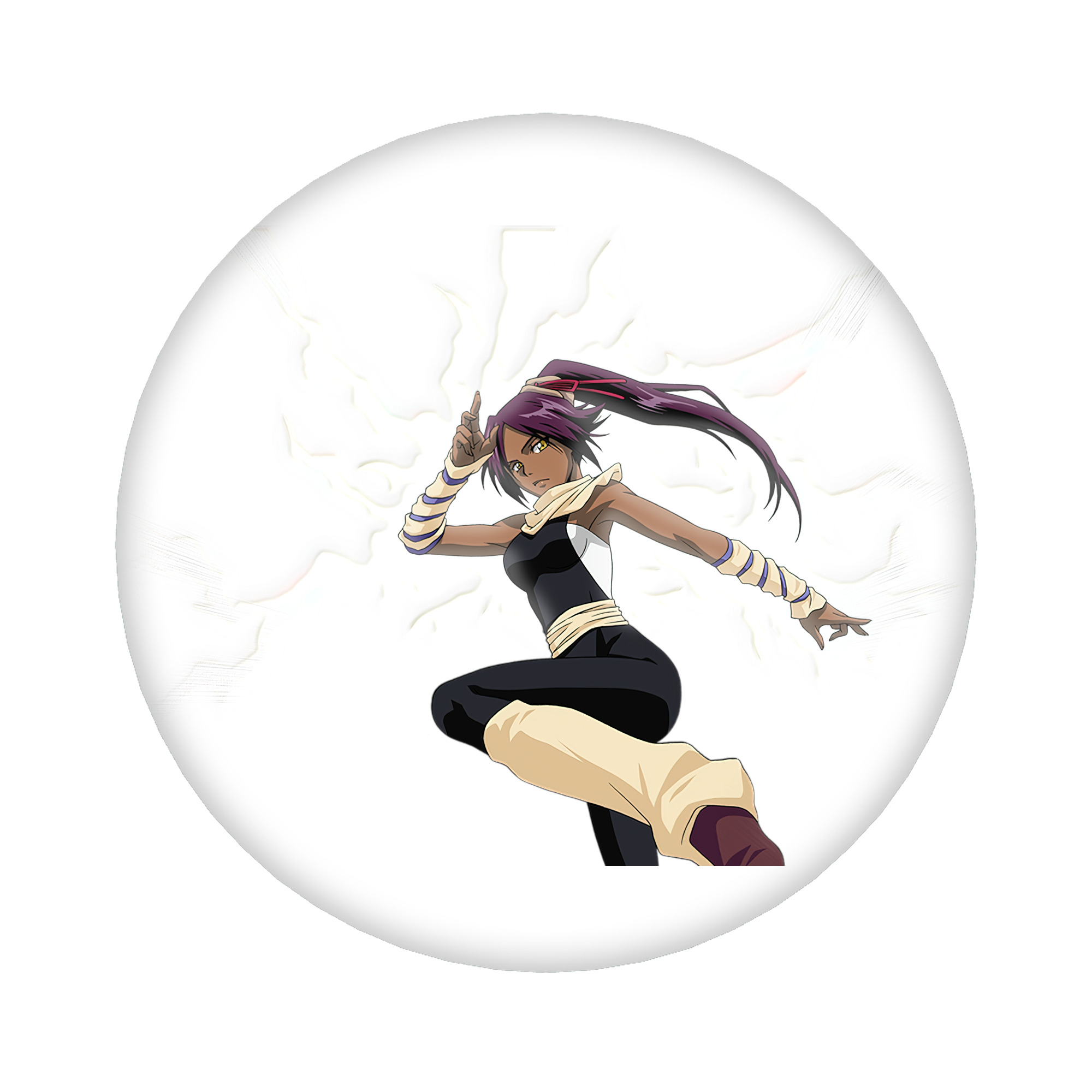 （画像用） ブリーチ 四楓院 夜一（しほういん よるいち） BLEACH Shihouin Yoruichi 6cm 缶バッジ 複数セット