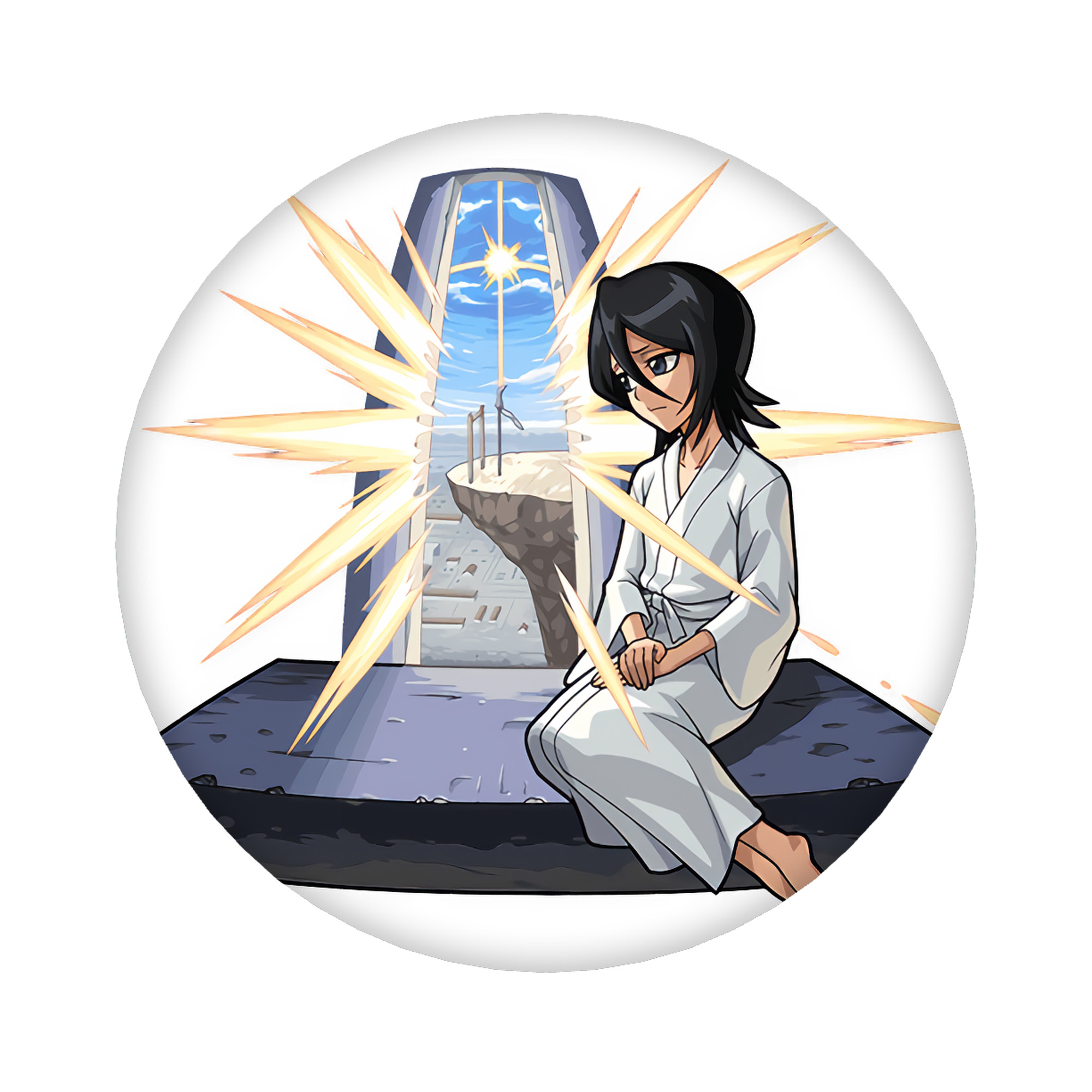 （画像用） ブリーチ 朽木ルキア BLEACH Kuchiki Rukia 6cm 缶バッジ 複数セット