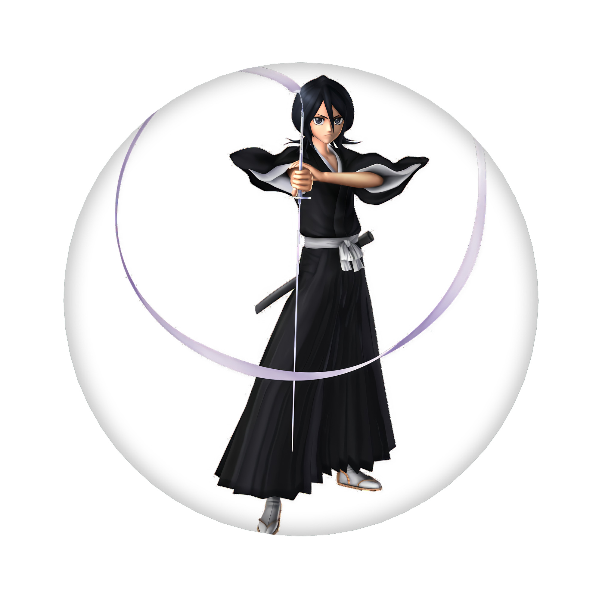 （画像用） ブリーチ 朽木ルキア BLEACH Kuchiki Rukia 6cm 缶バッジ 複数セット