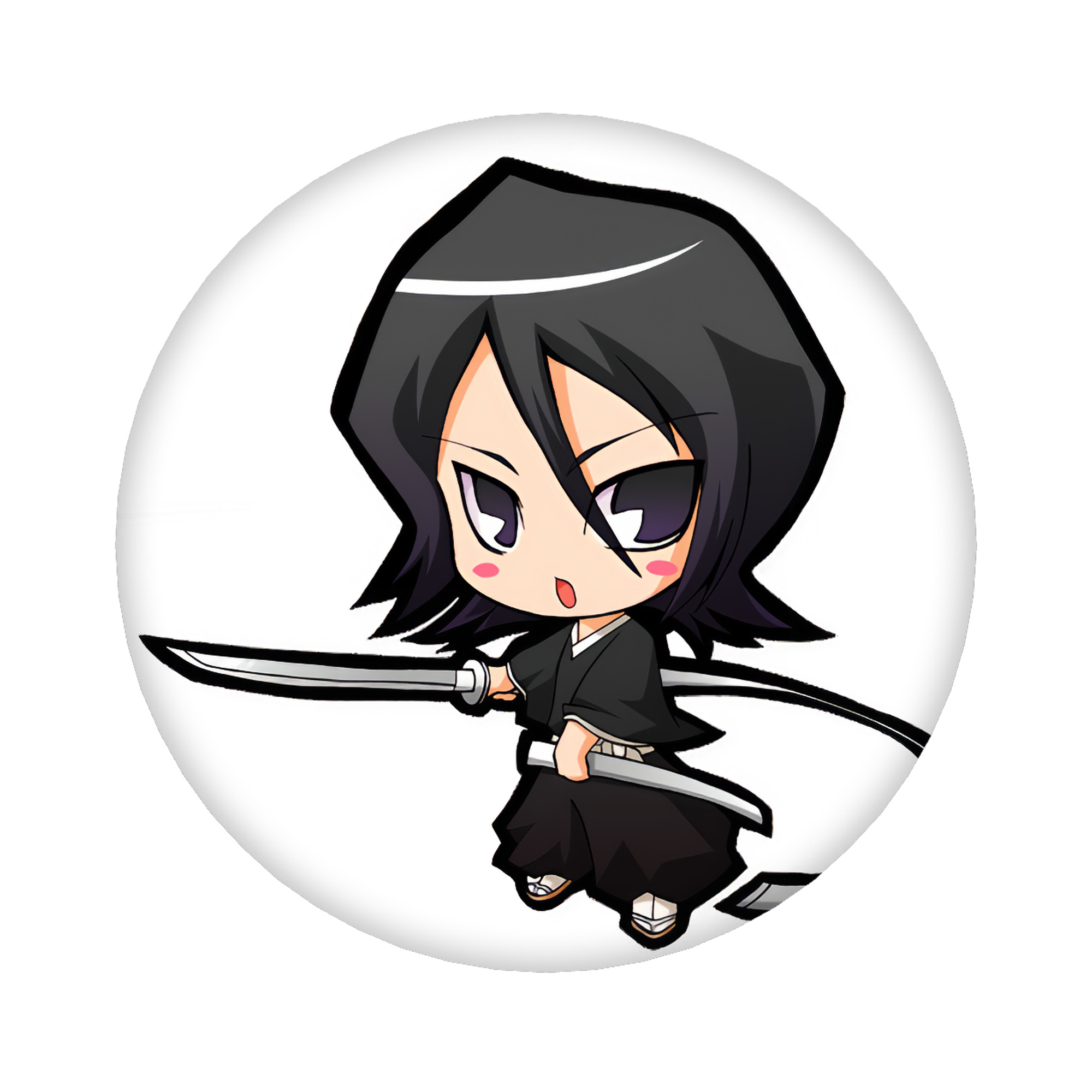 （画像用） ブリーチ 朽木ルキア BLEACH Kuchiki Rukia 6cm 缶バッジ 複数セット