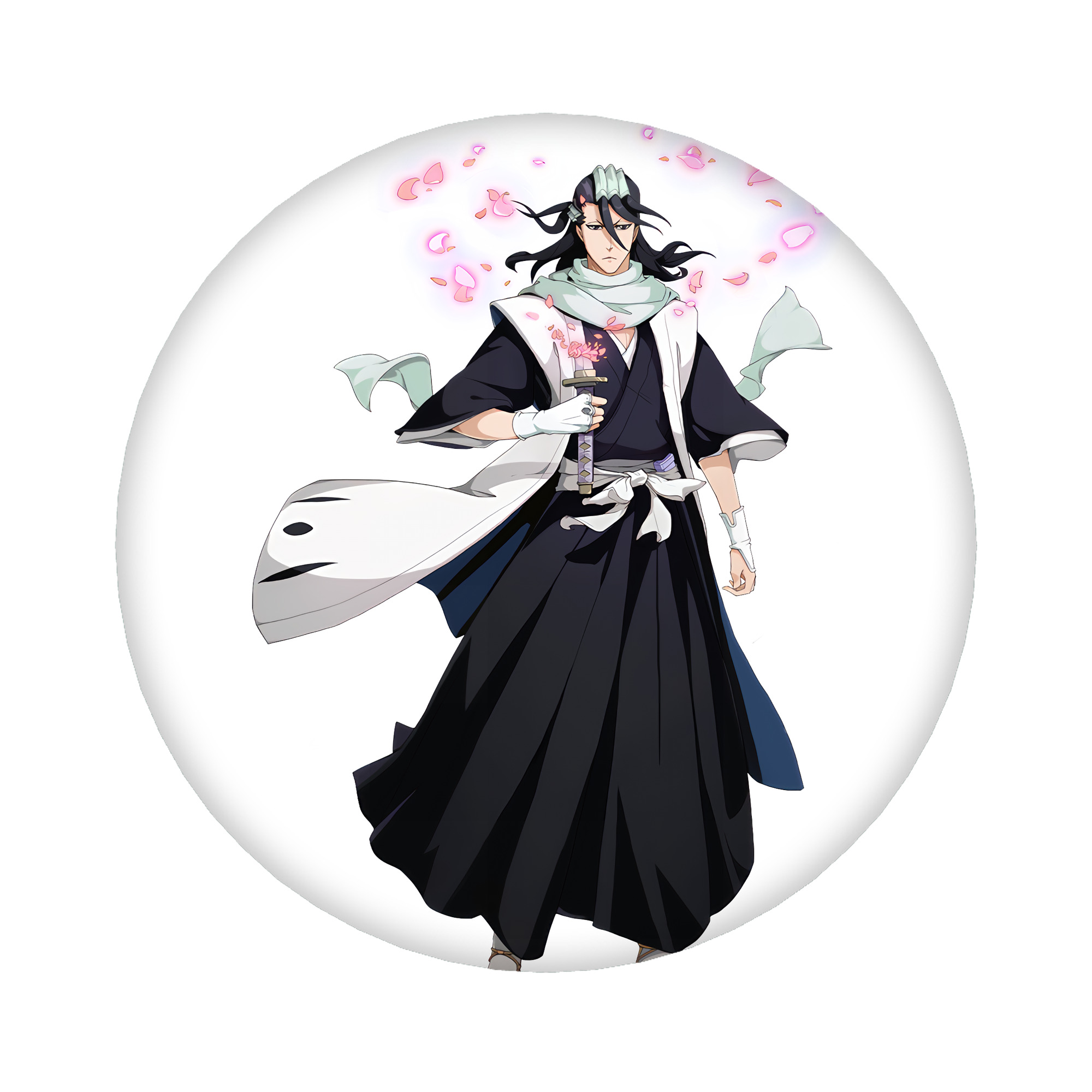 （画像用） ブリーチ くちき びゃくや BLEACH Kuchiki Byakuya 6cm 缶バッジ 複数セット