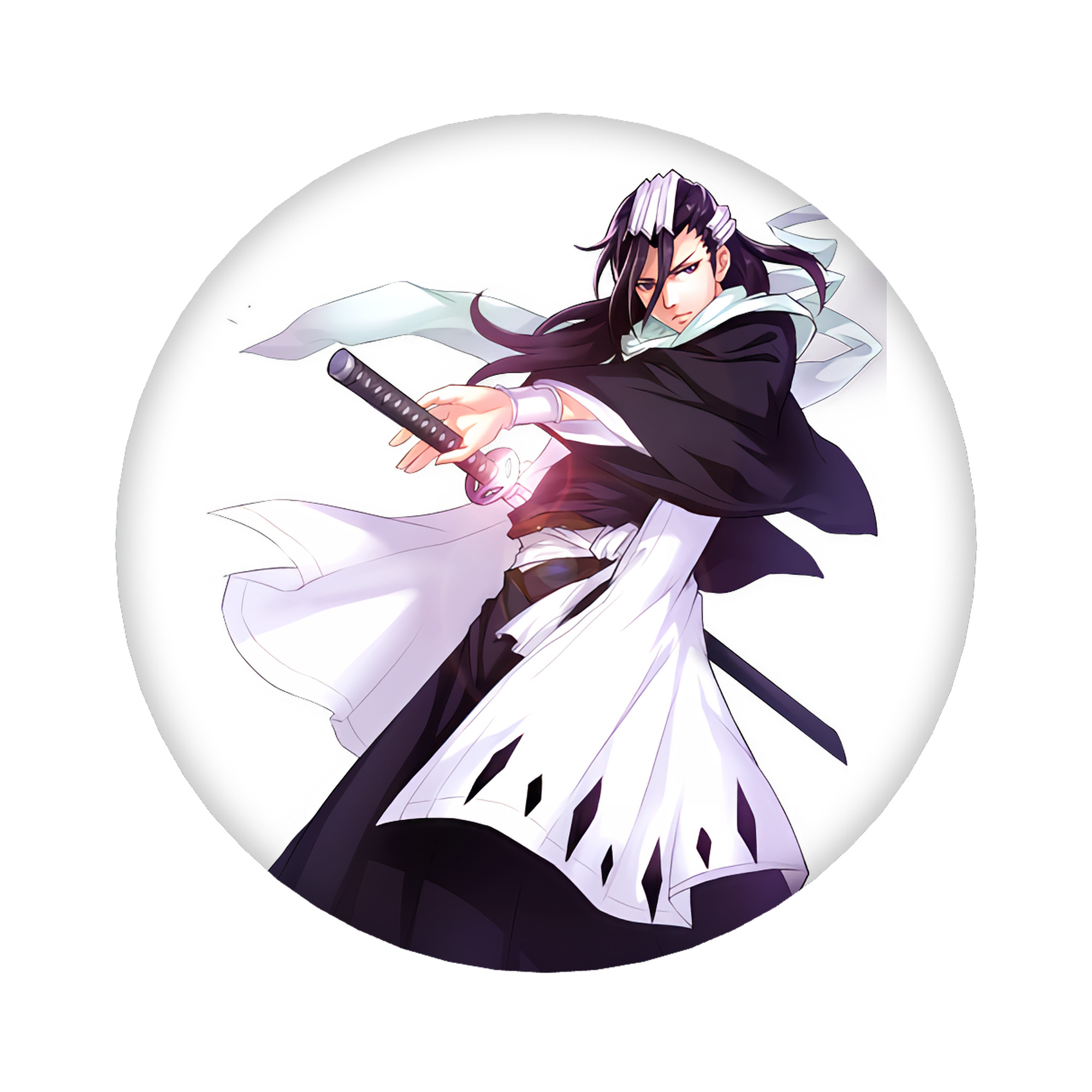 （画像用） ブリーチ くちき びゃくや BLEACH Kuchiki Byakuya 6cm 缶バッジ 複数セット