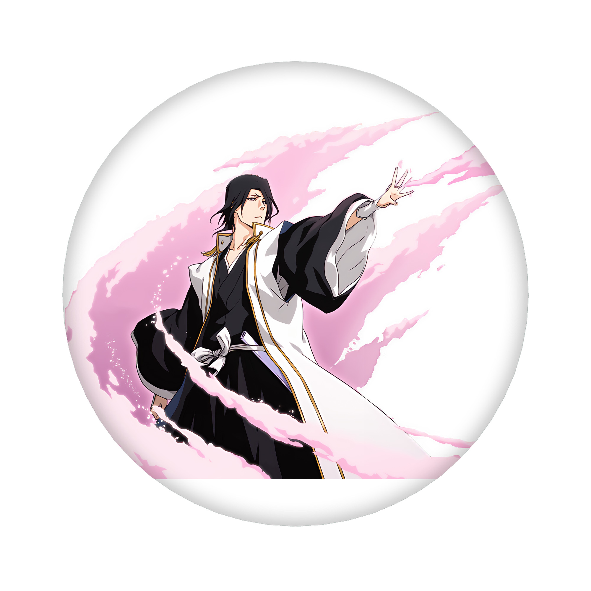 （画像用） ブリーチ くちき びゃくや BLEACH Kuchiki Byakuya 6cm 缶バッジ 複数セット
