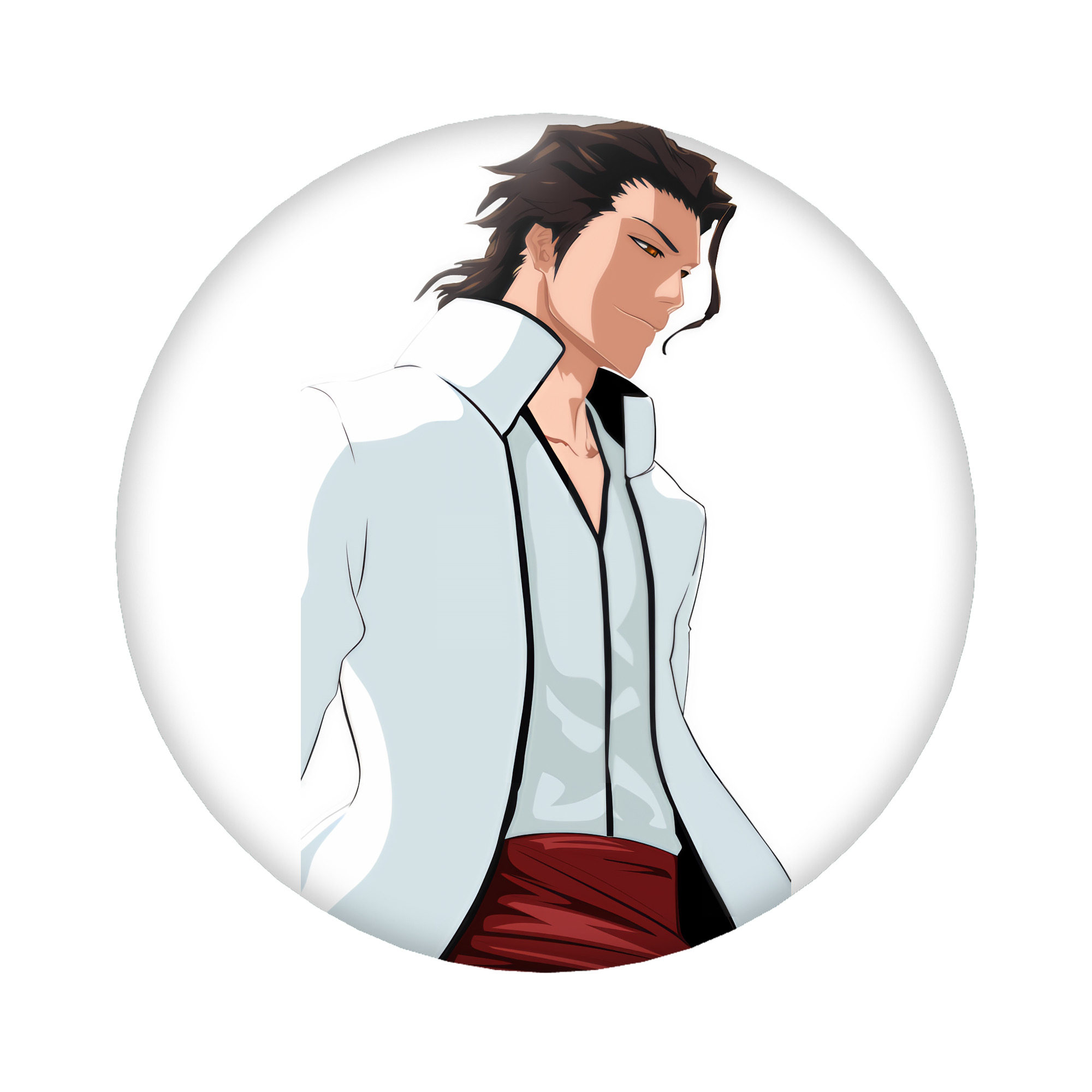 （画像用） ブリーチ 藍染 惣右介（あいぜん そうすけ） BLEACH Aizen Sousuke 6cm 缶バッジ 複数セット
